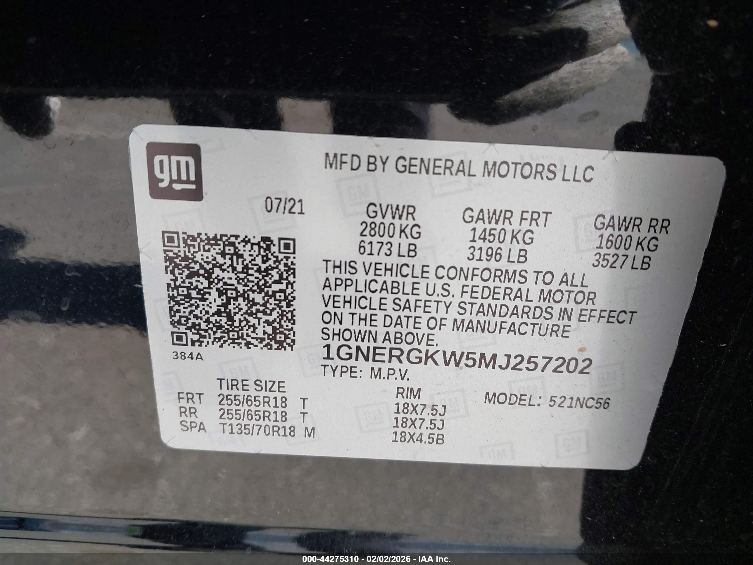 CHEVROLET TRAVERSE image 9