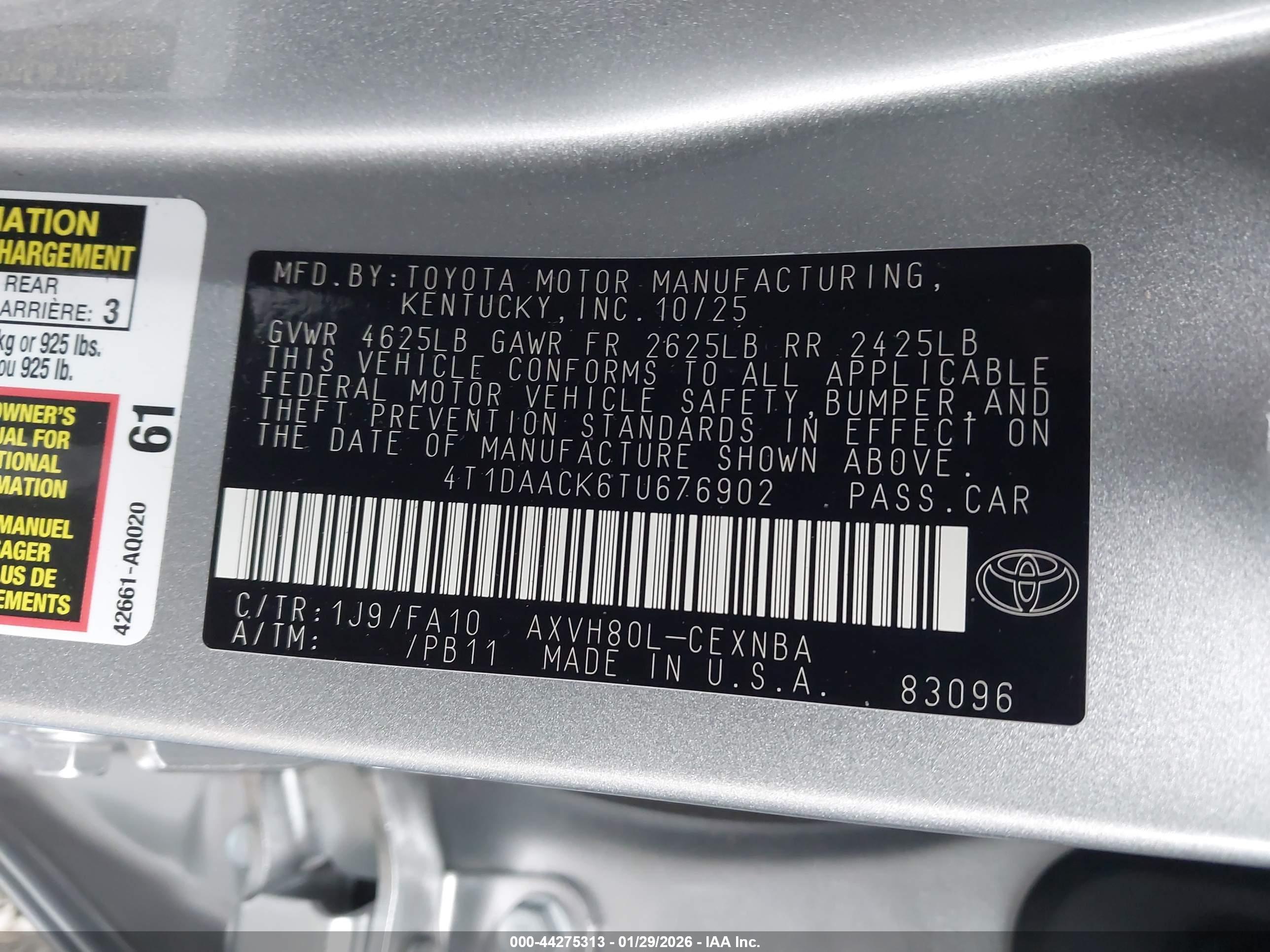 TOYOTA CAMRY image 9