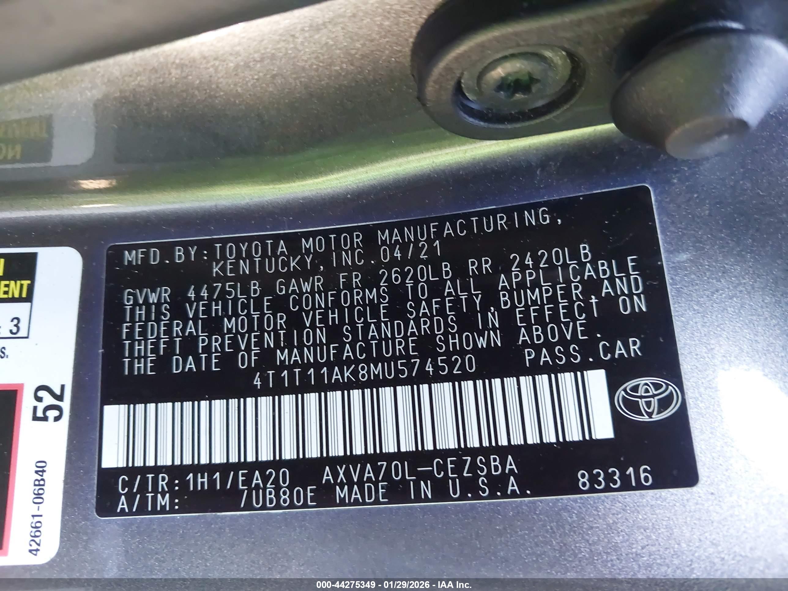 TOYOTA CAMRY image 9