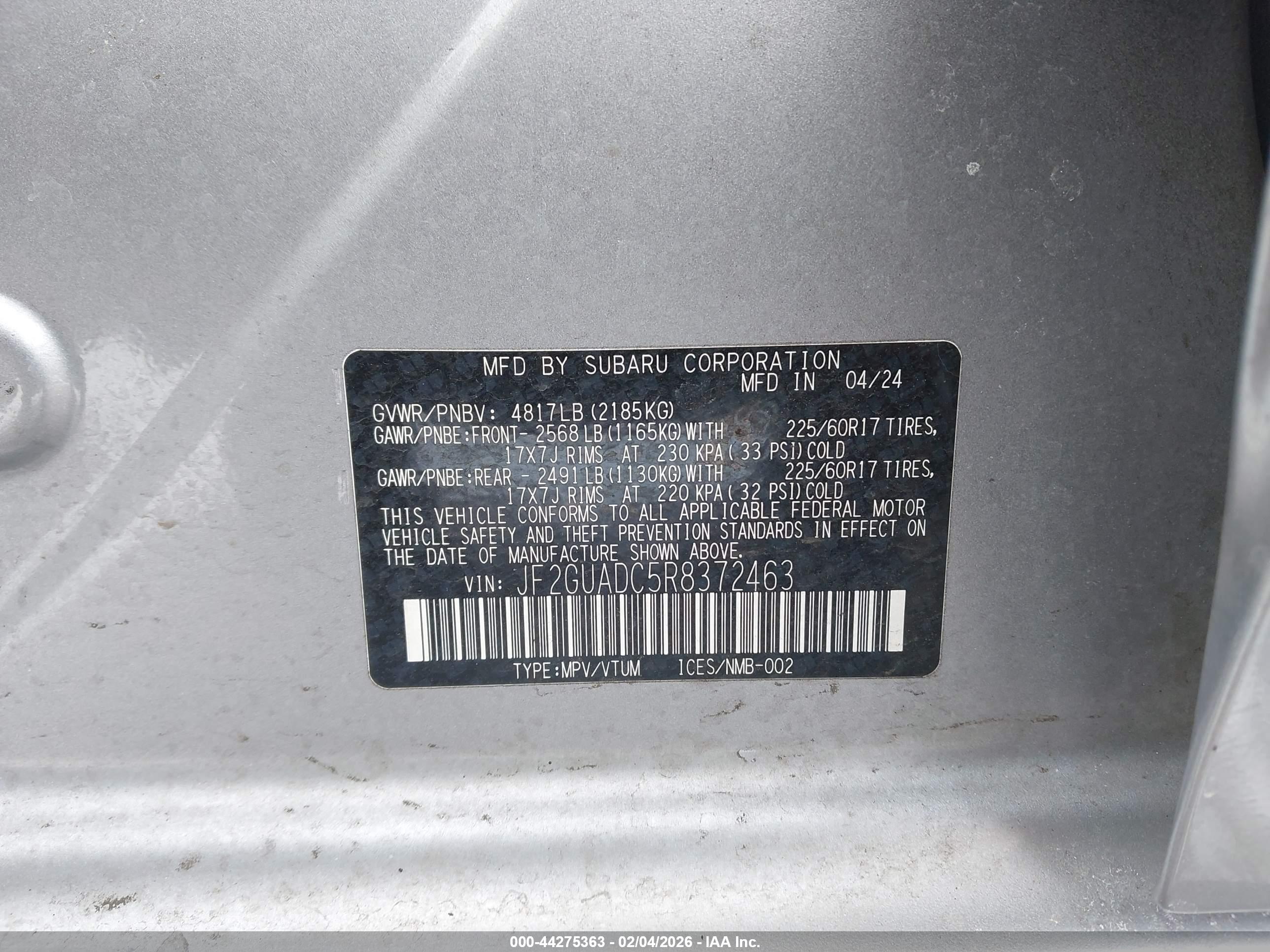 SUBARU CROSSTREK image 9