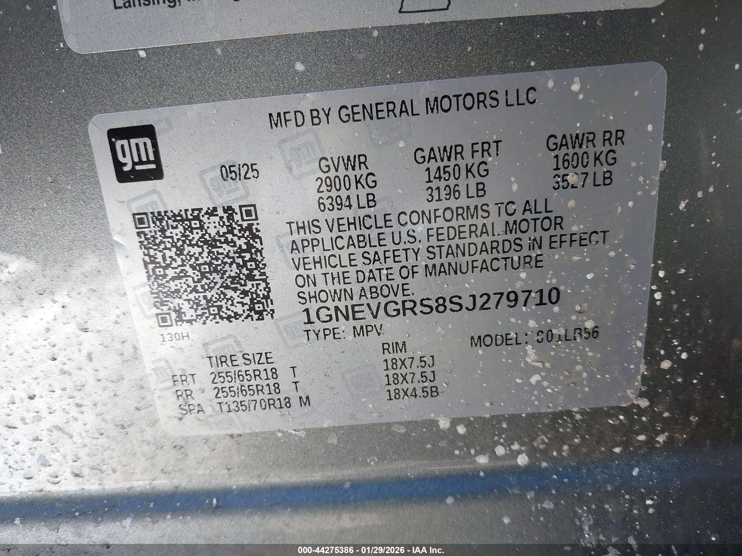 CHEVROLET TRAVERSE image 9