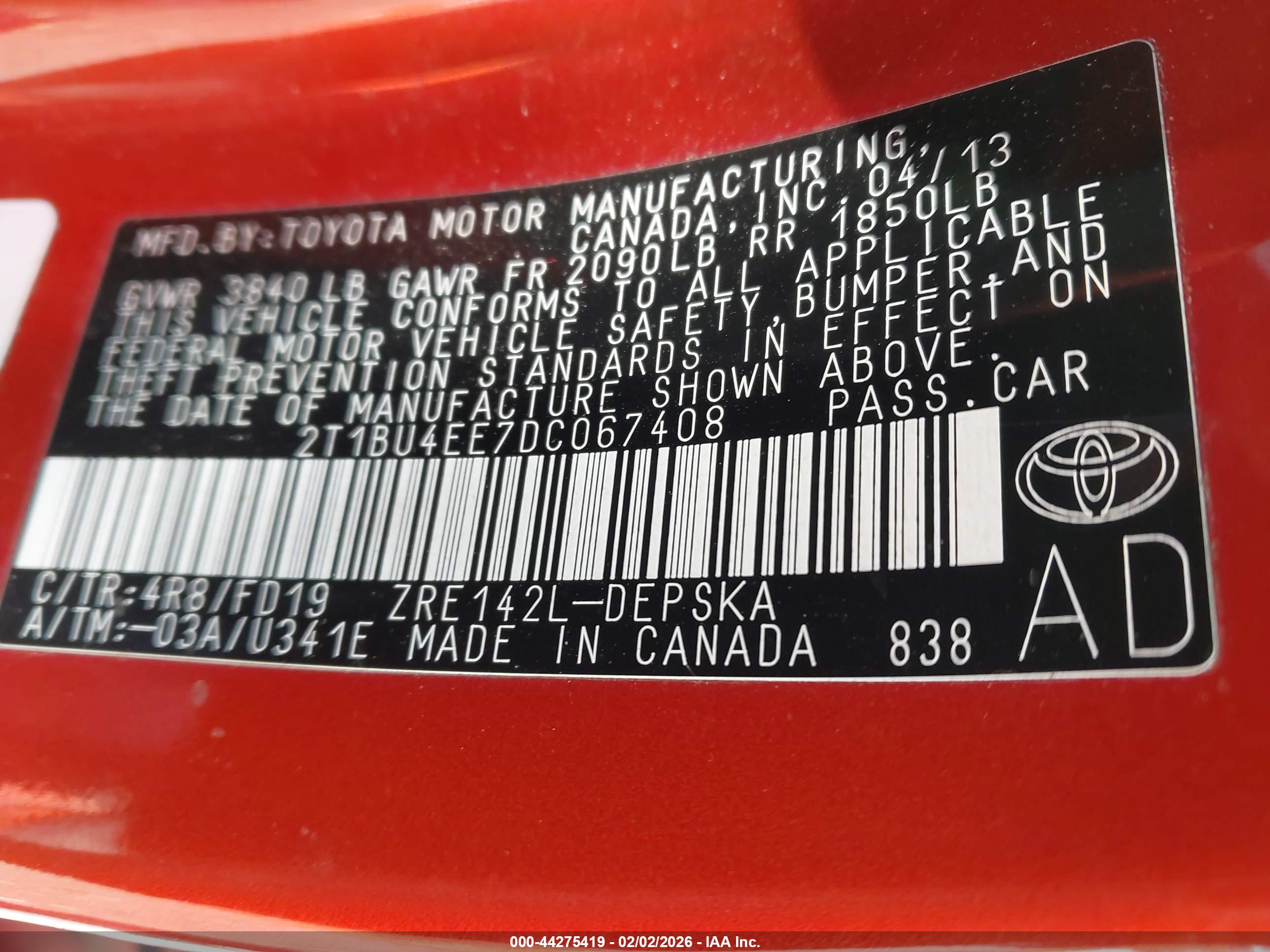 TOYOTA COROLLA image 9