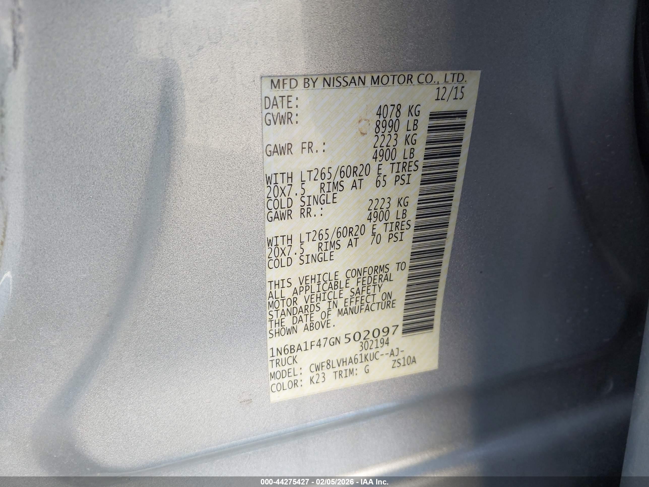 NISSAN TITAN image 9