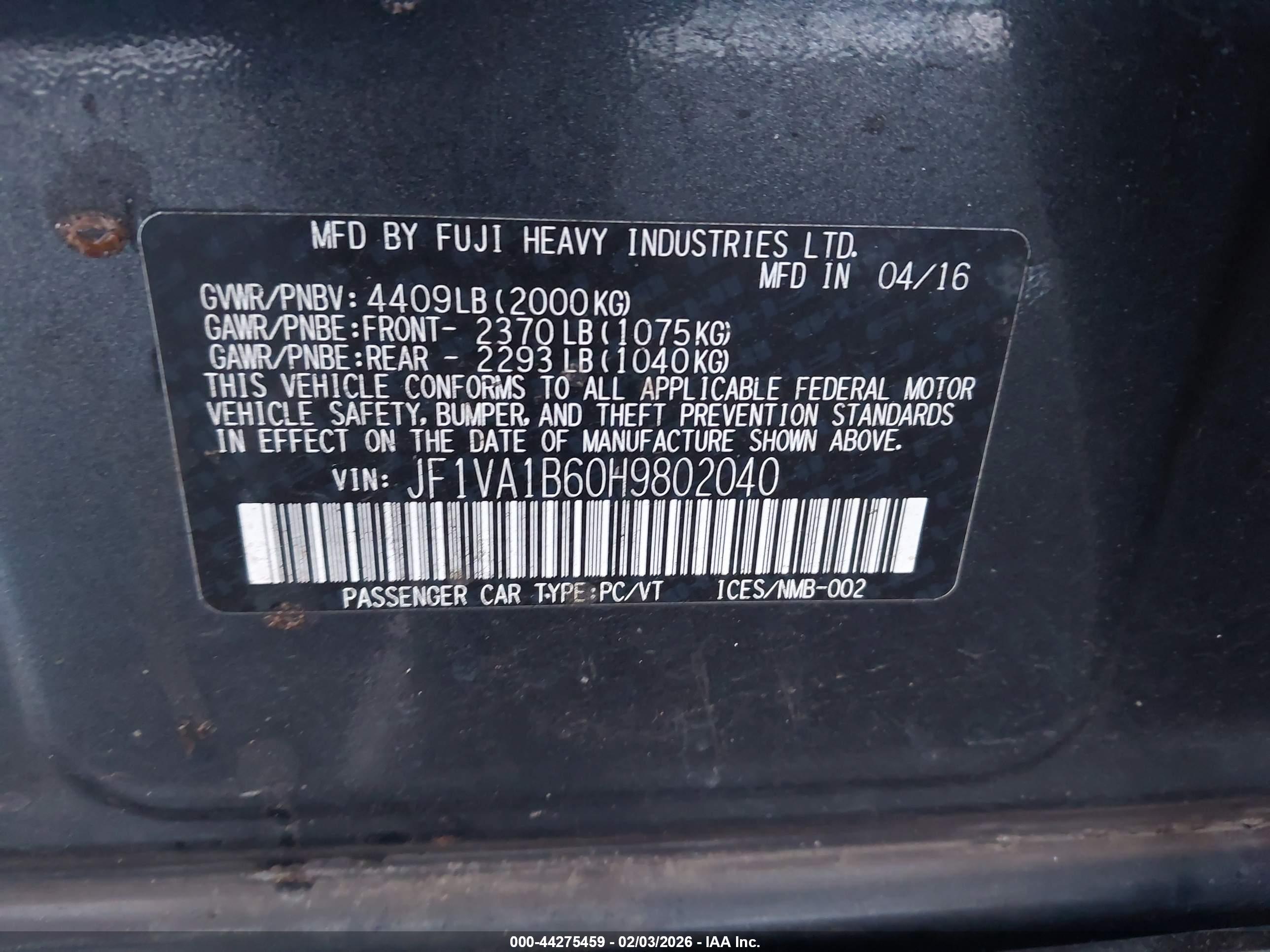 SUBARU WRX image 9