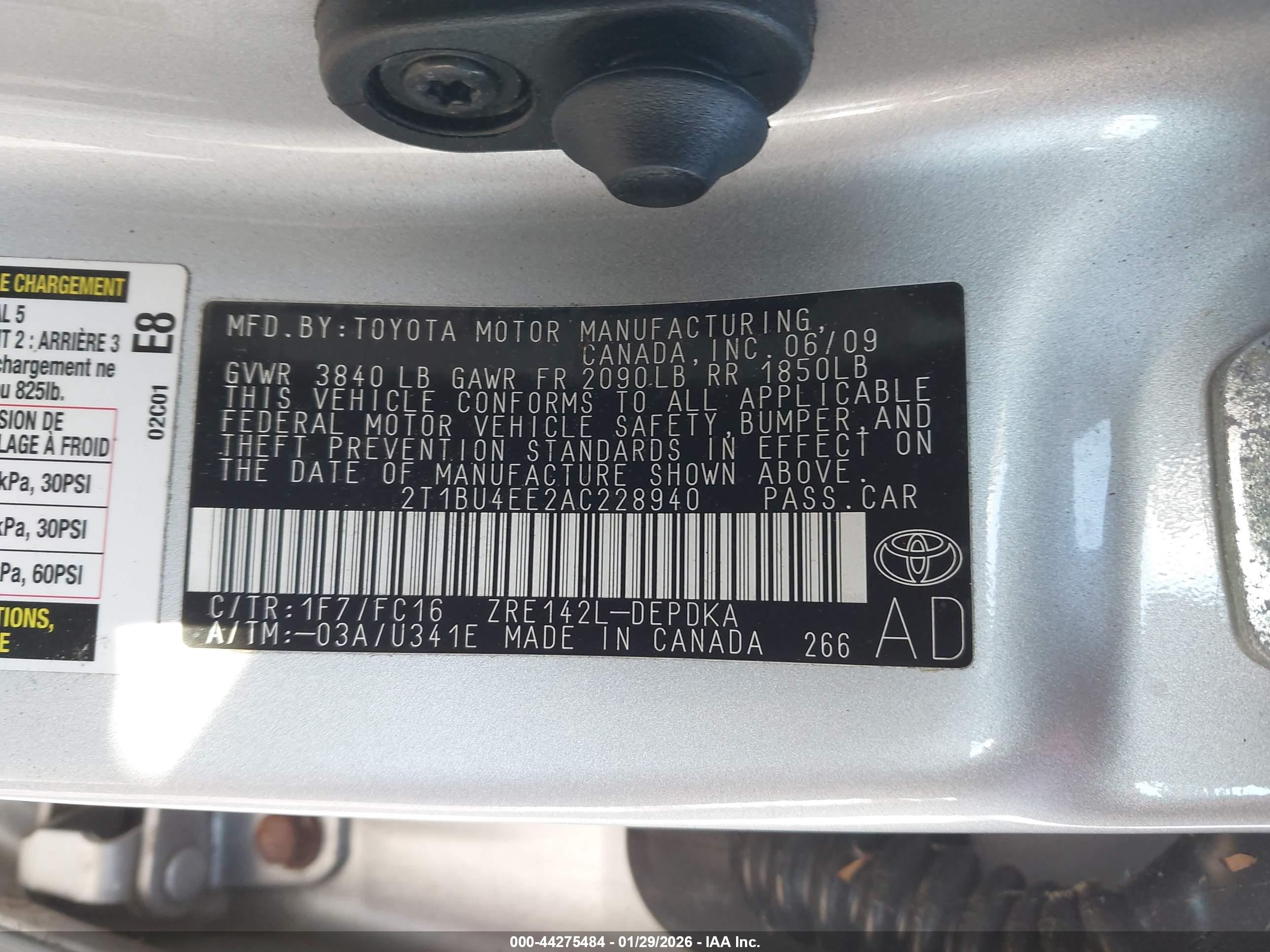 TOYOTA COROLLA image 9