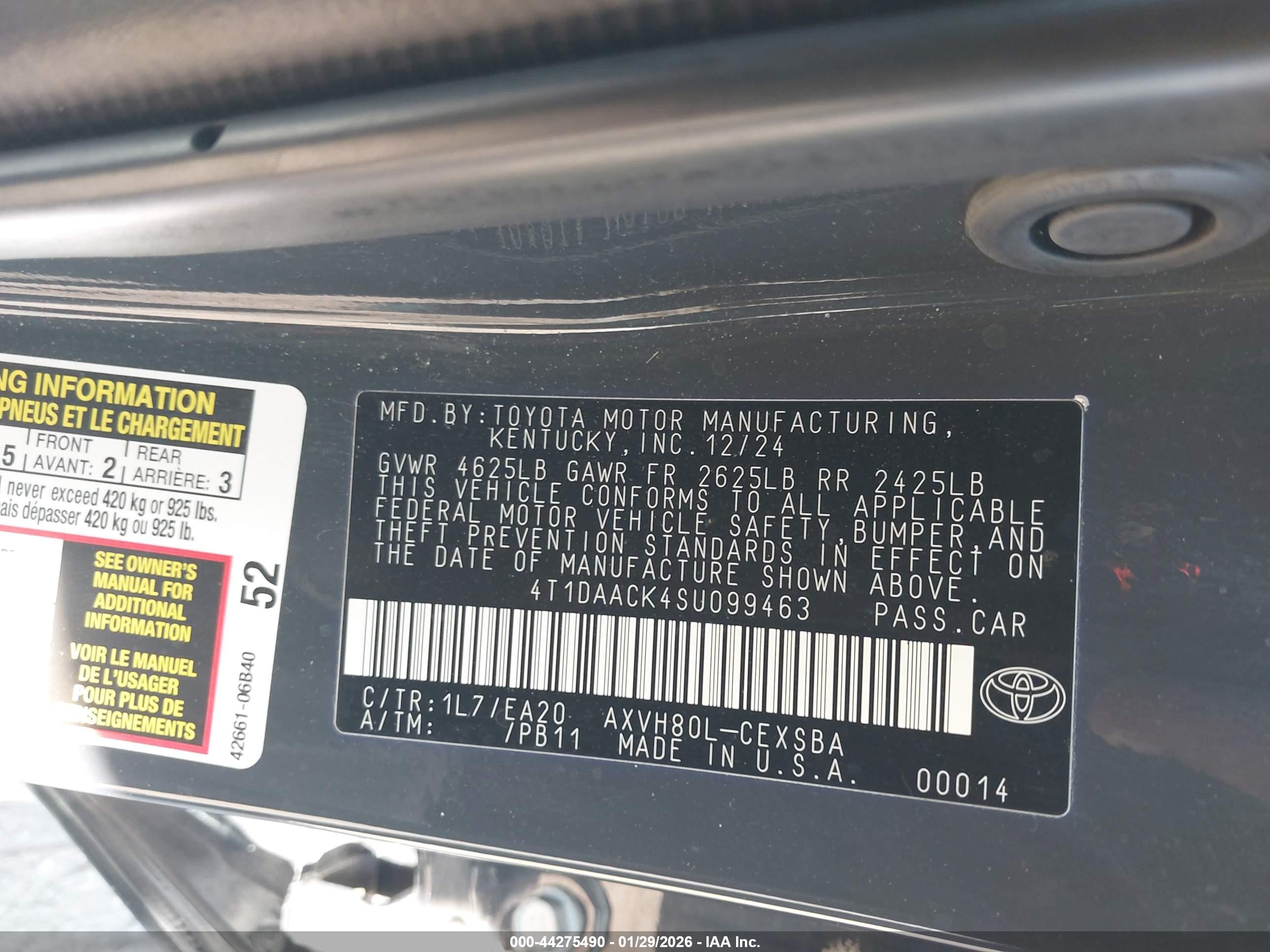 TOYOTA CAMRY image 9