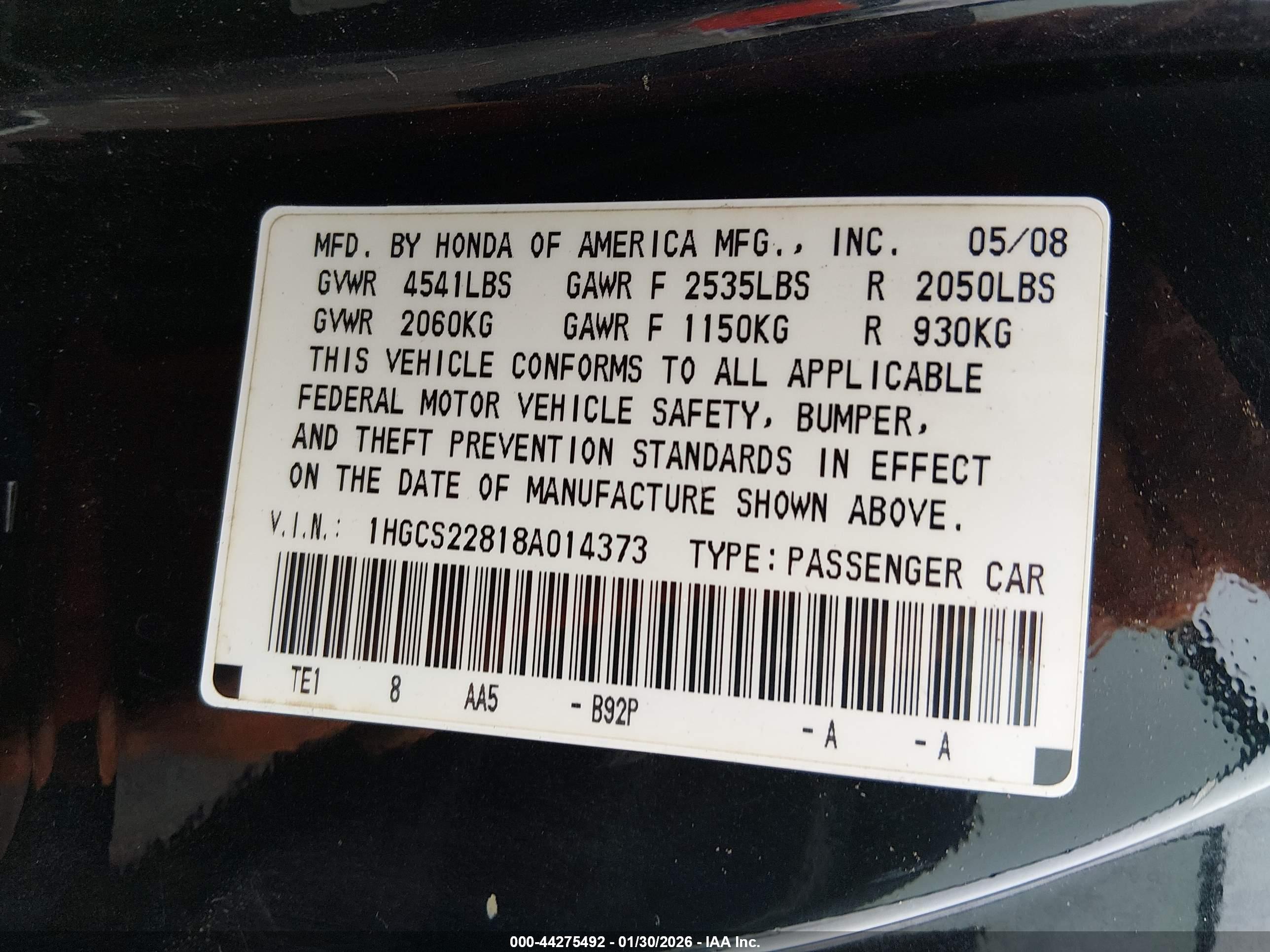 HONDA ACCORD image 9