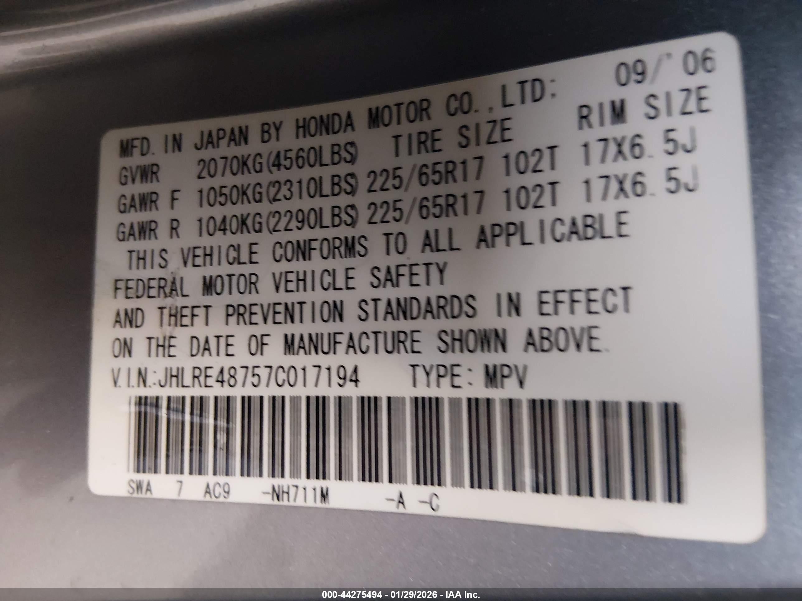 HONDA CR-V image 9