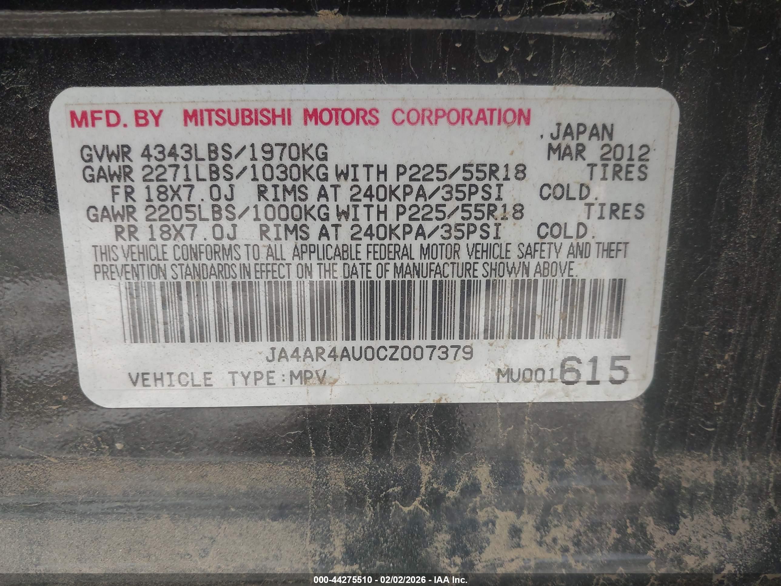 MITSUBISHI OUTLANDER image 9