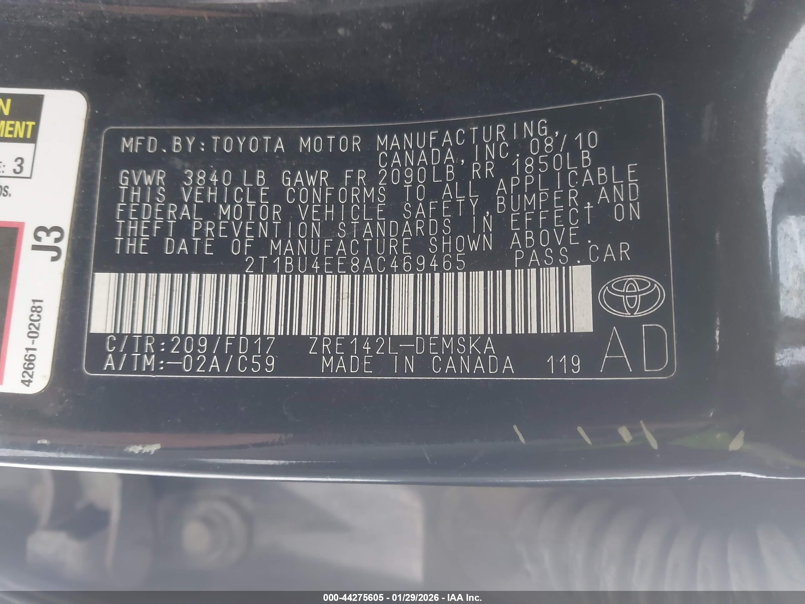 TOYOTA COROLLA image 9