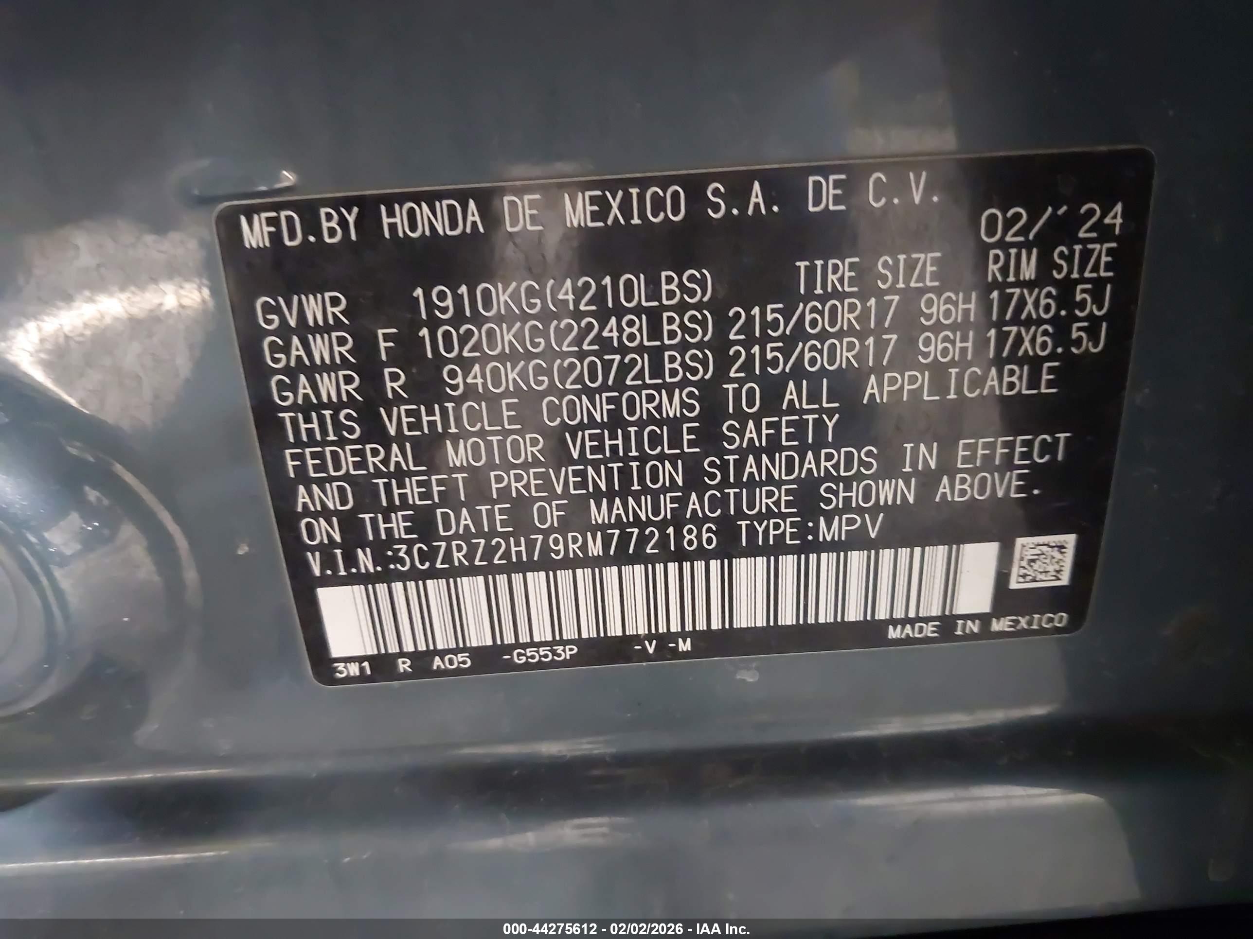 HONDA HR-V image 9