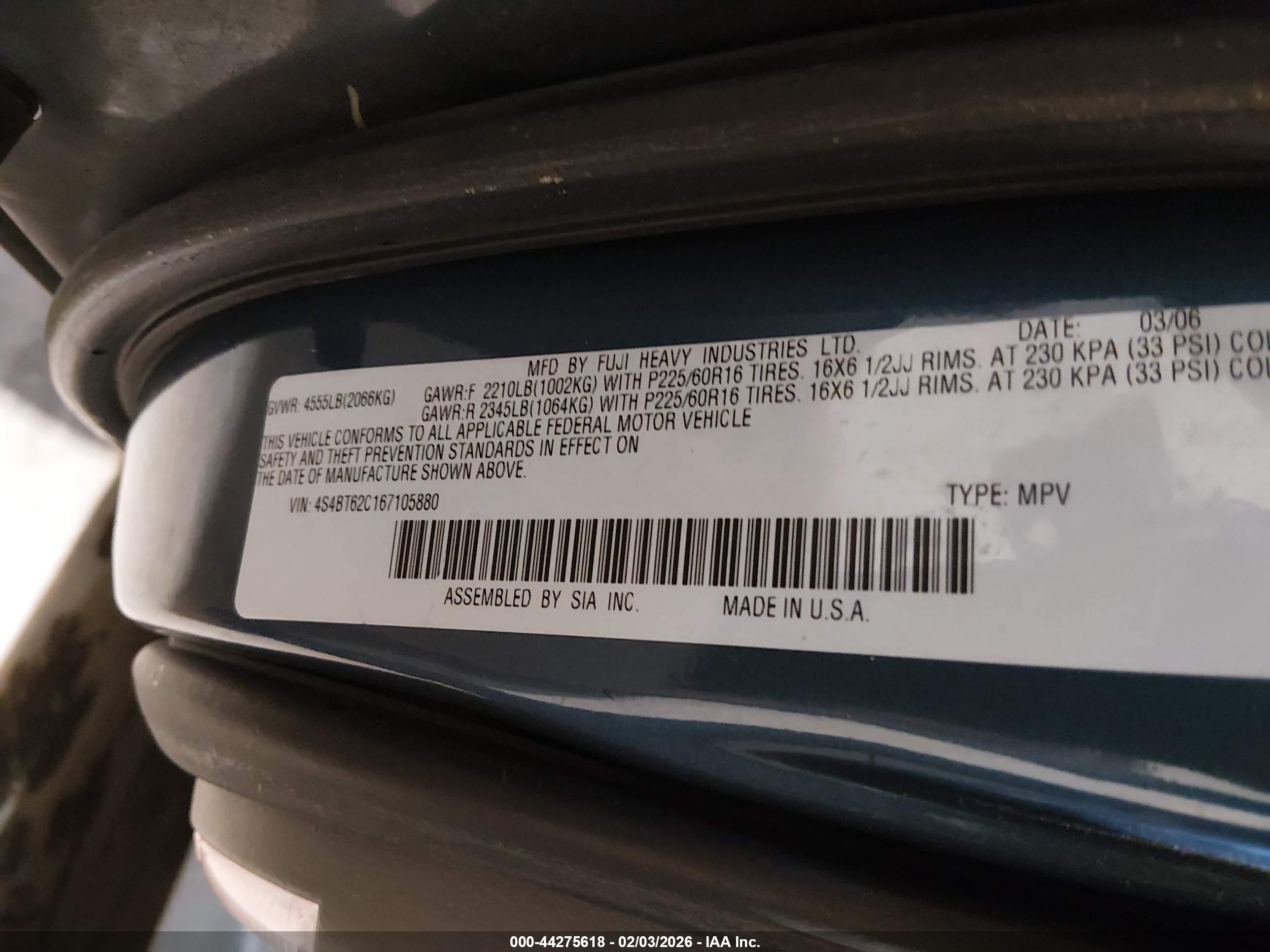 SUBARU BAJA image 9