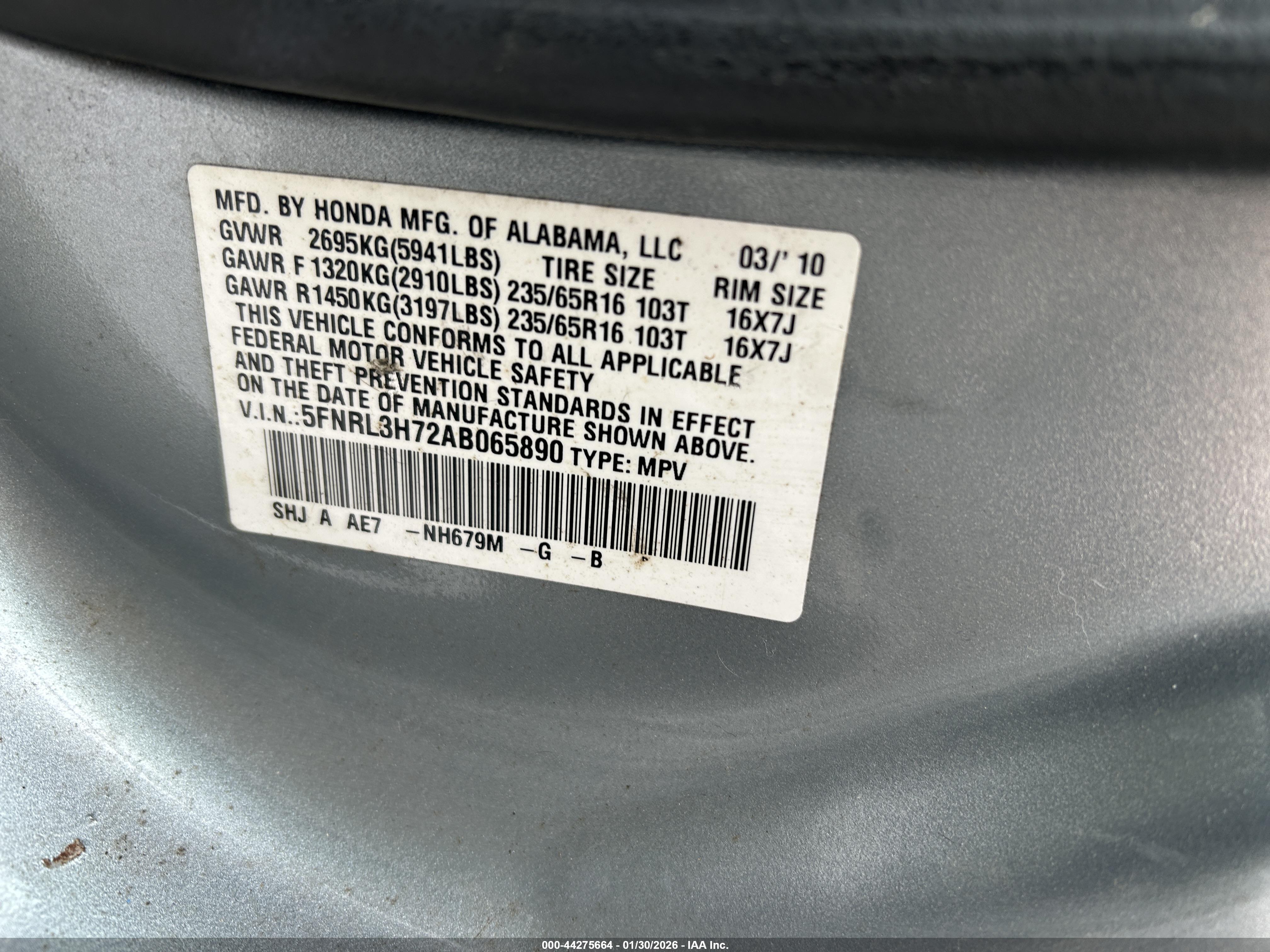 HONDA ODYSSEY image 9