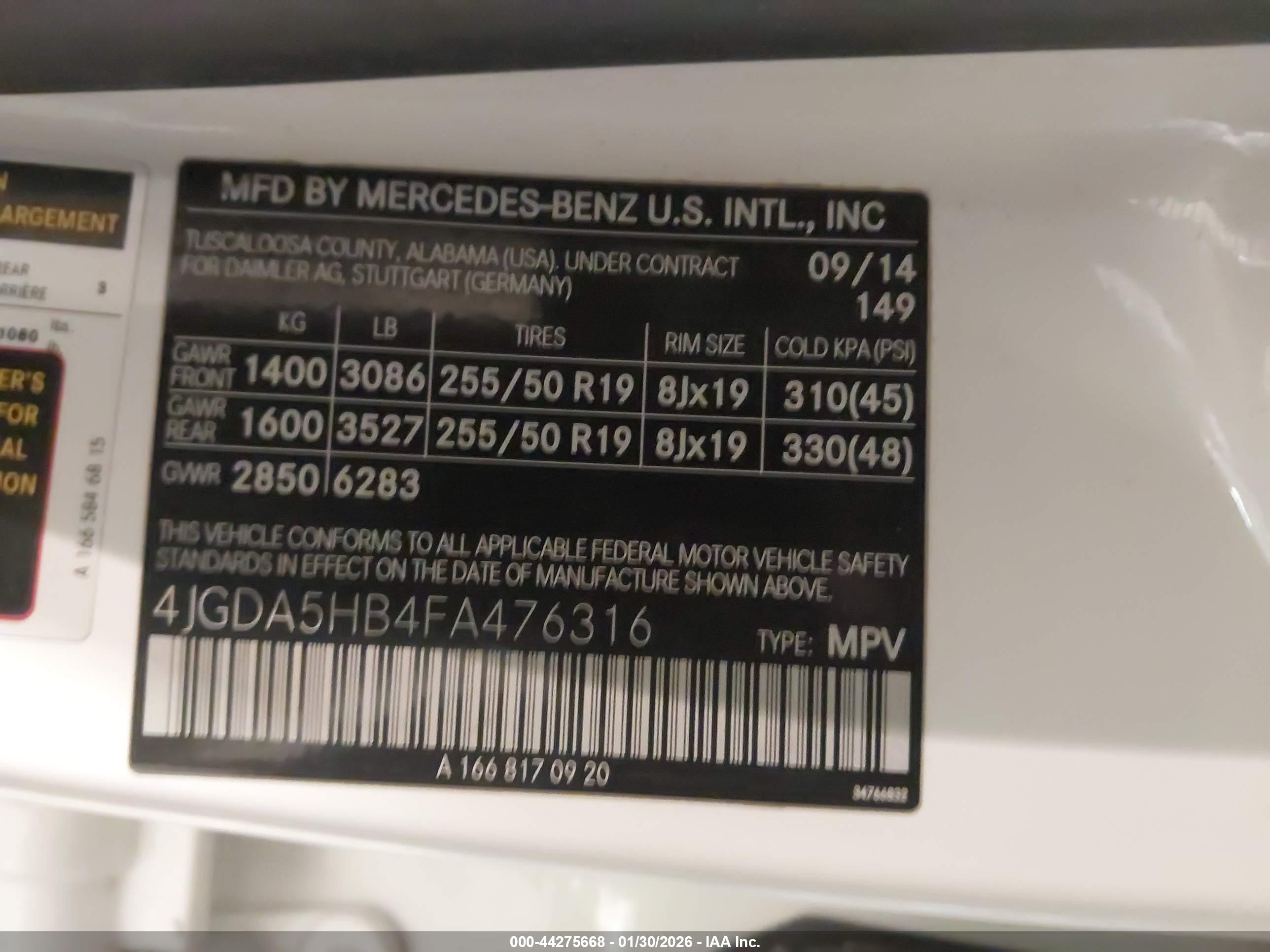 MERCEDES-BENZ ML image 9