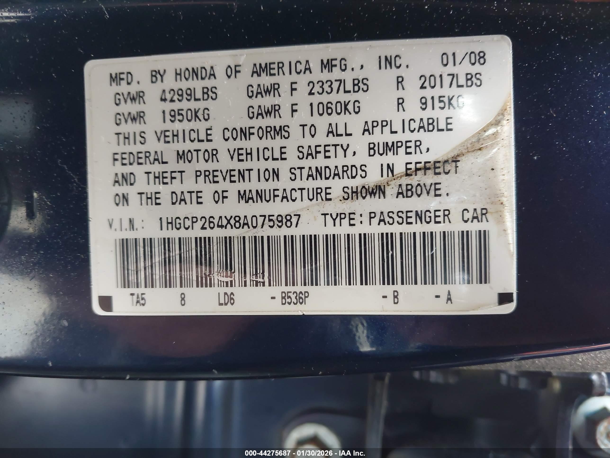 HONDA ACCORD image 9