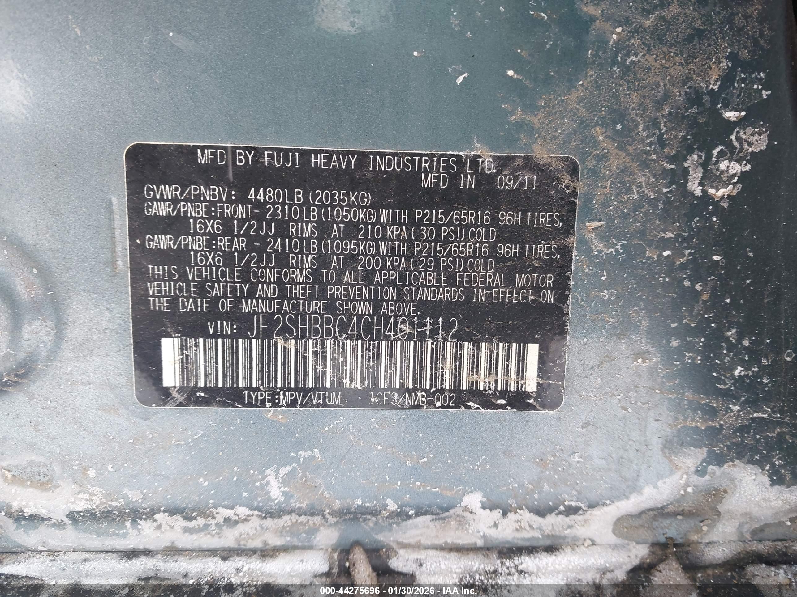 SUBARU FORESTER image 9