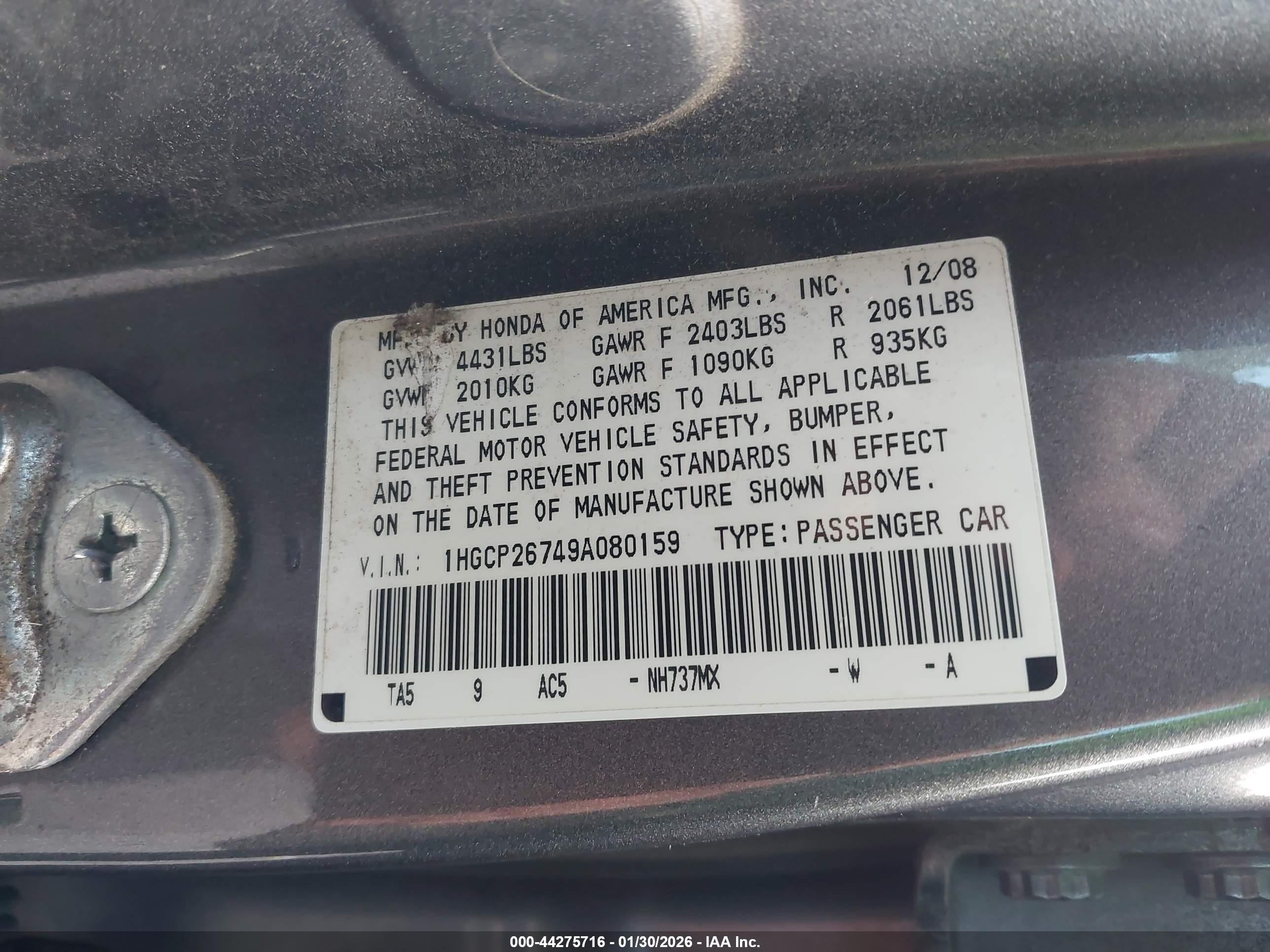 HONDA ACCORD image 9