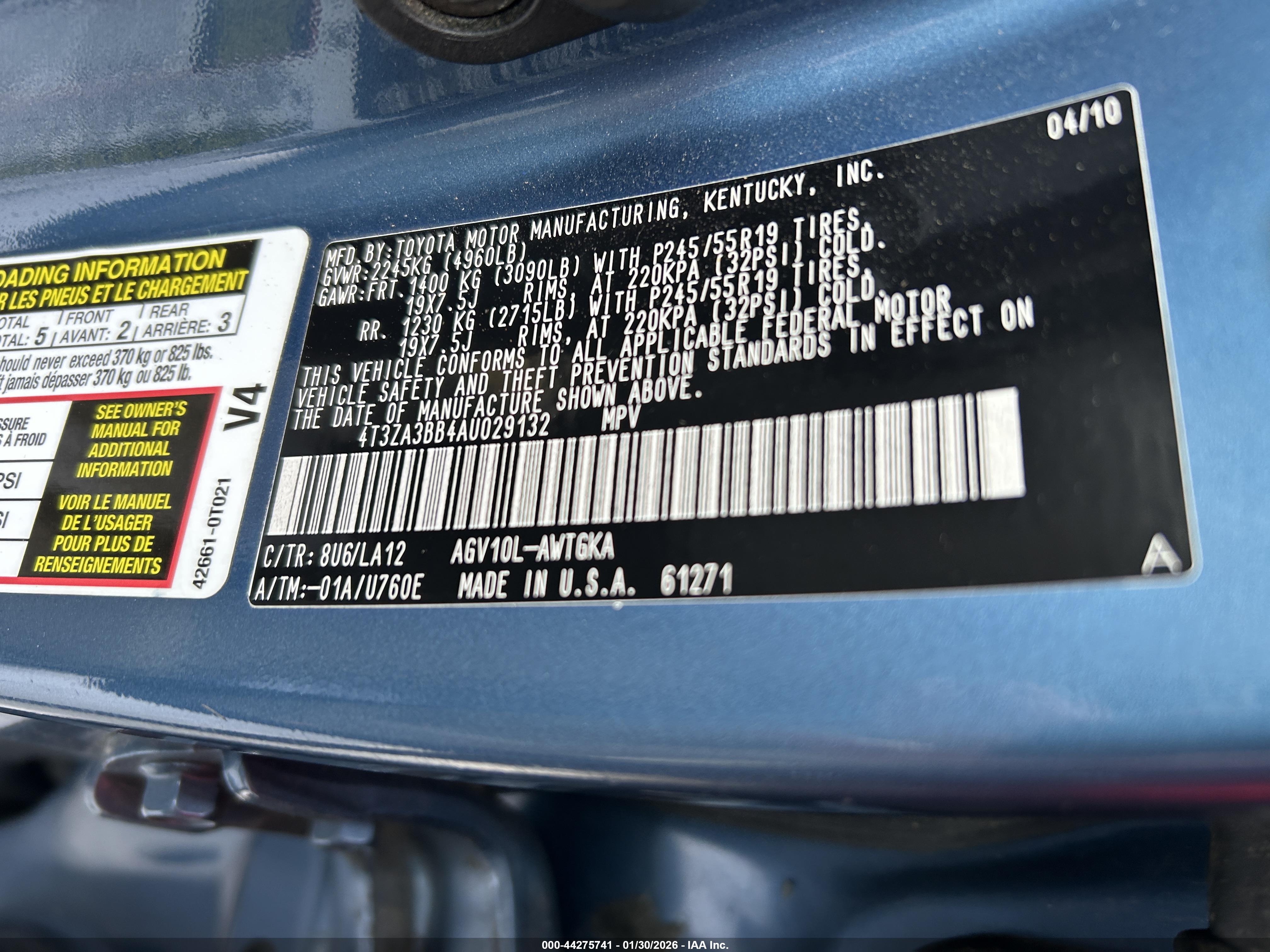 TOYOTA VENZA image 9