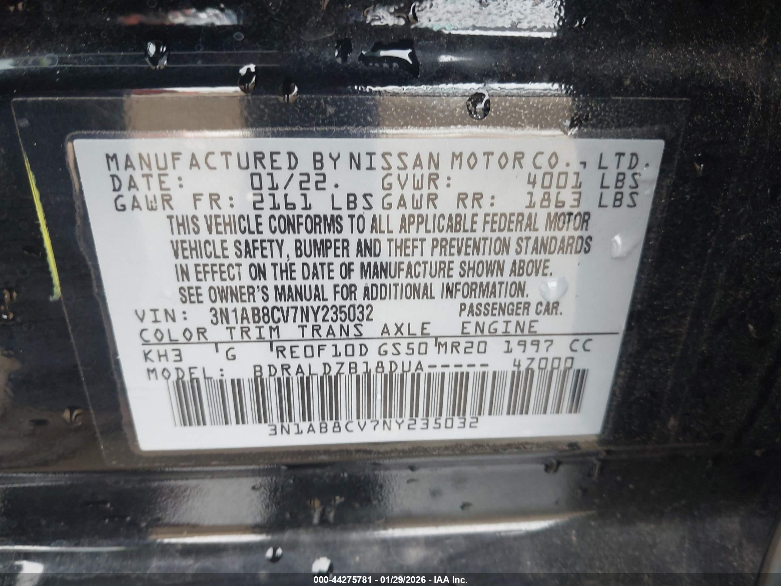NISSAN SENTRA image 9