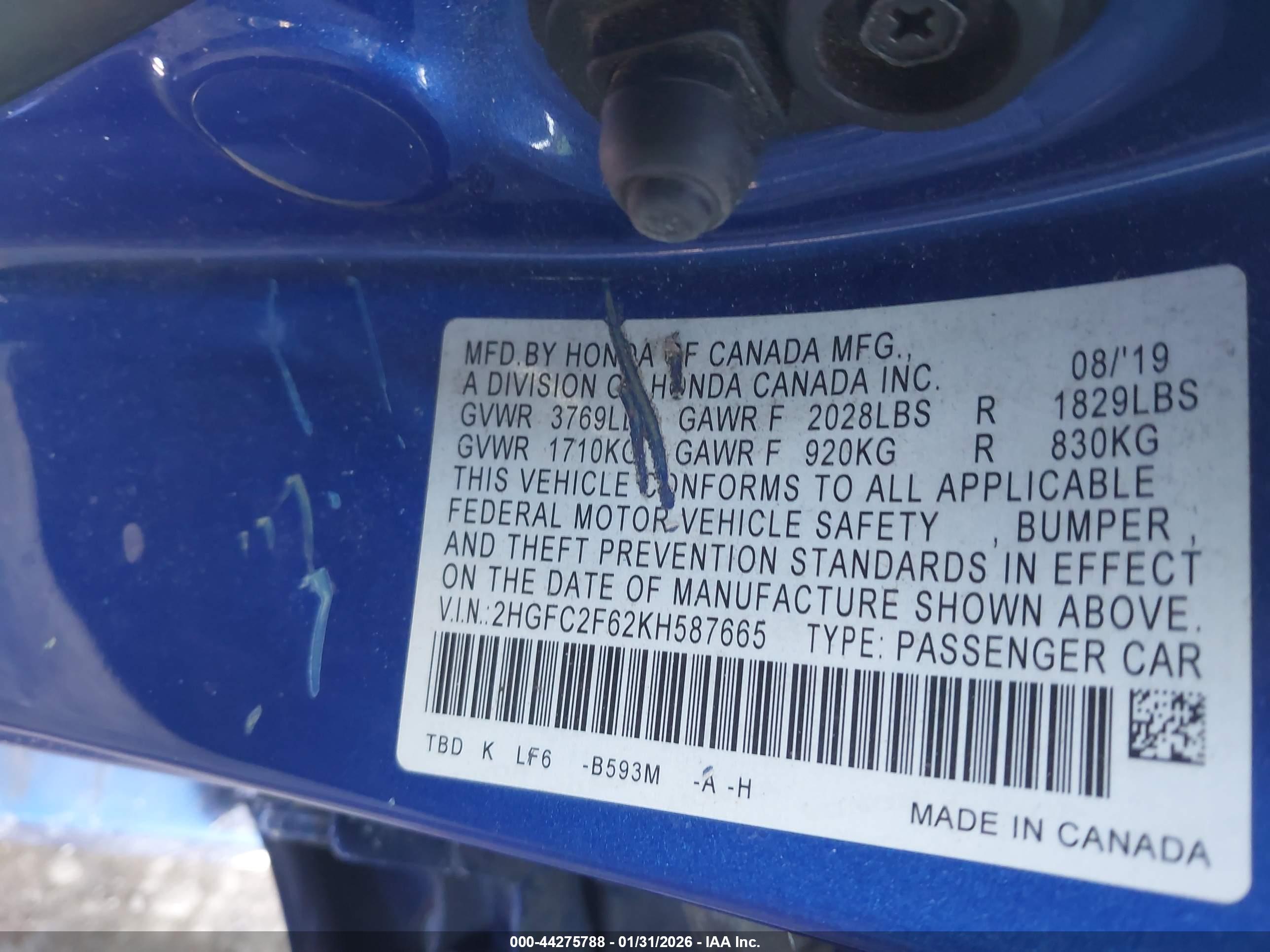 HONDA CIVIC image 9