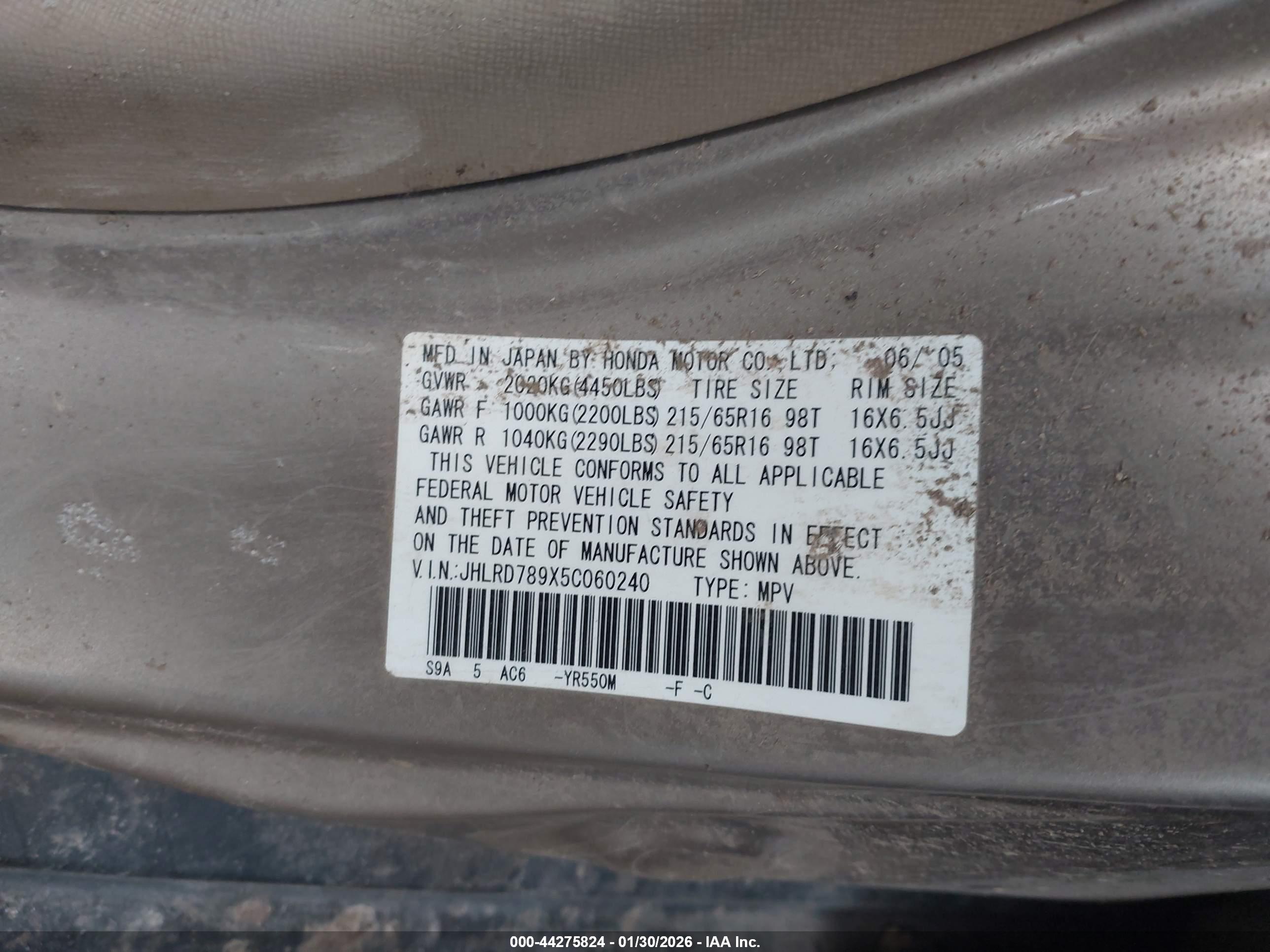 HONDA CR-V image 9