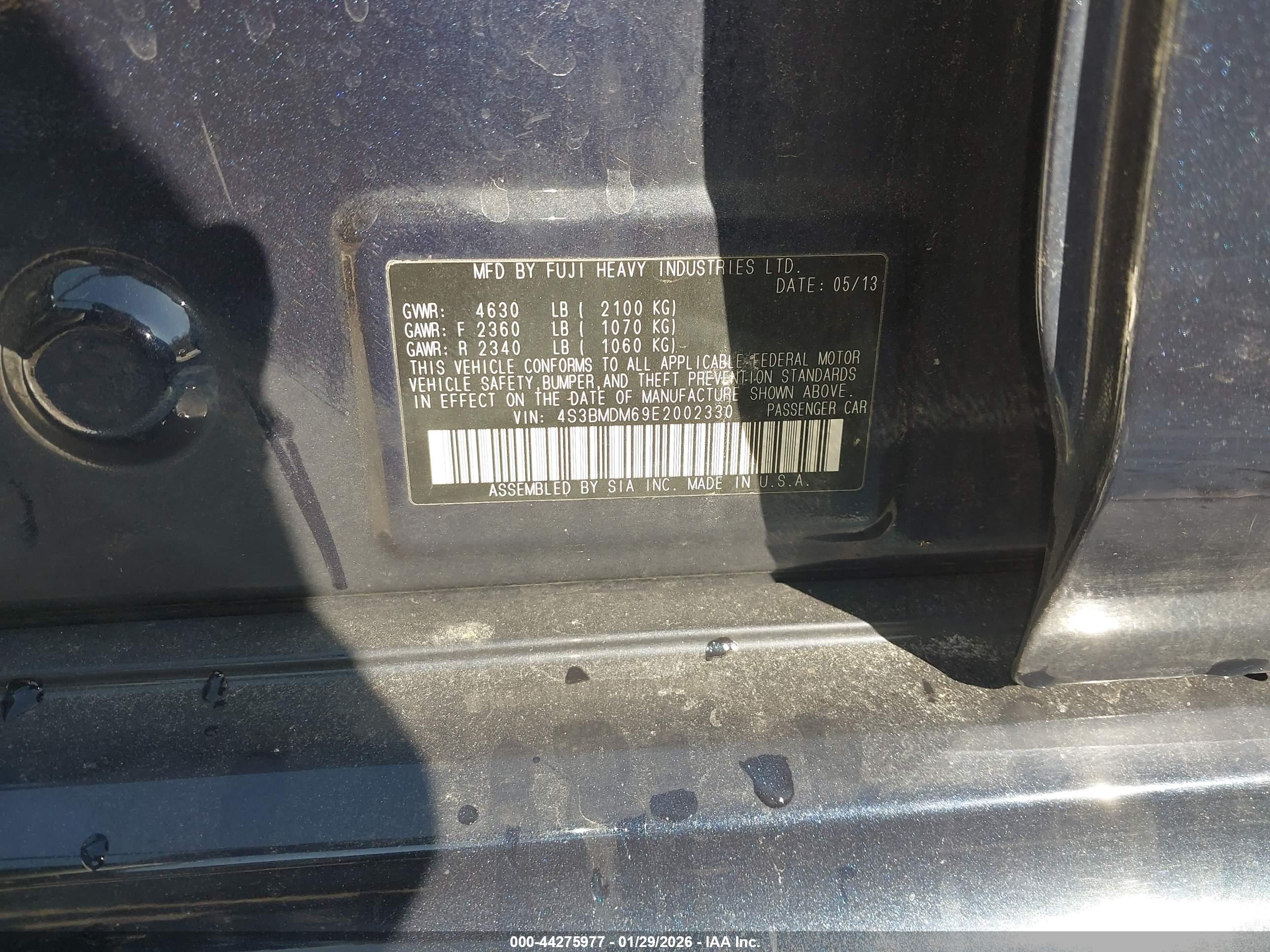 SUBARU LEGACY image 9