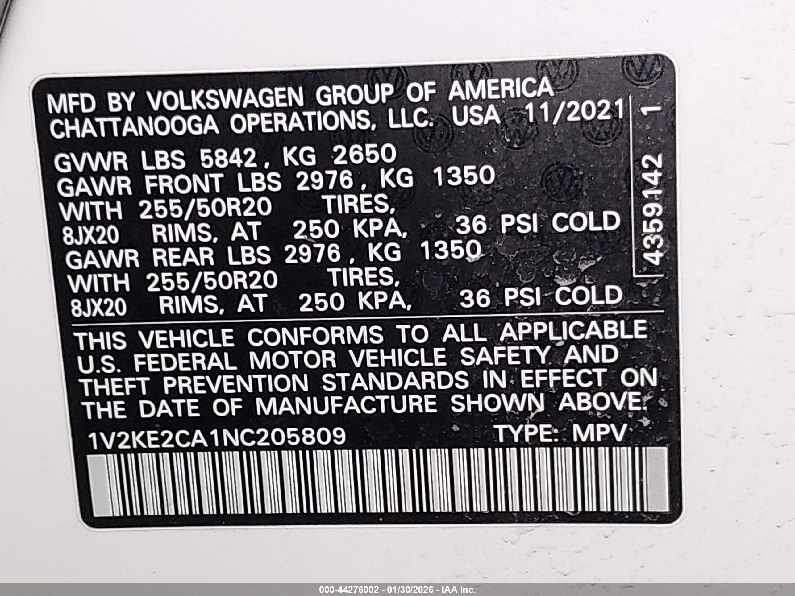 VOLKSWAGEN ATLAS image 9
