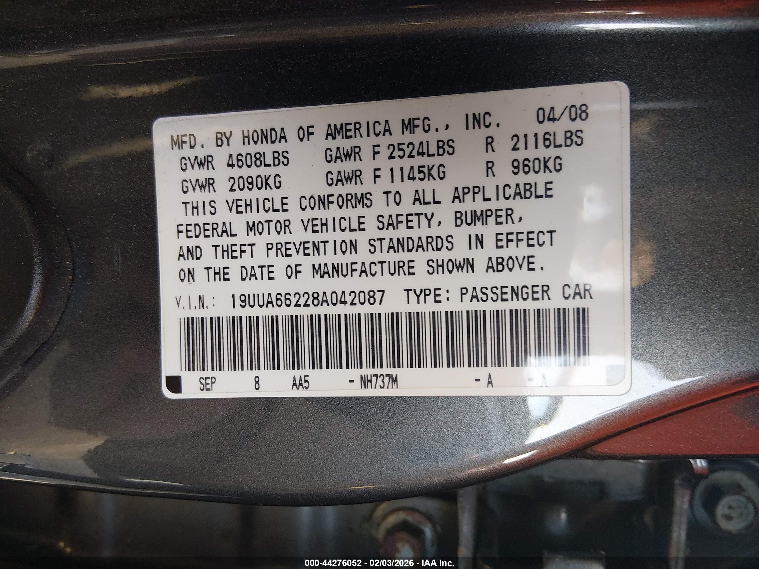 ACURA TL image 9