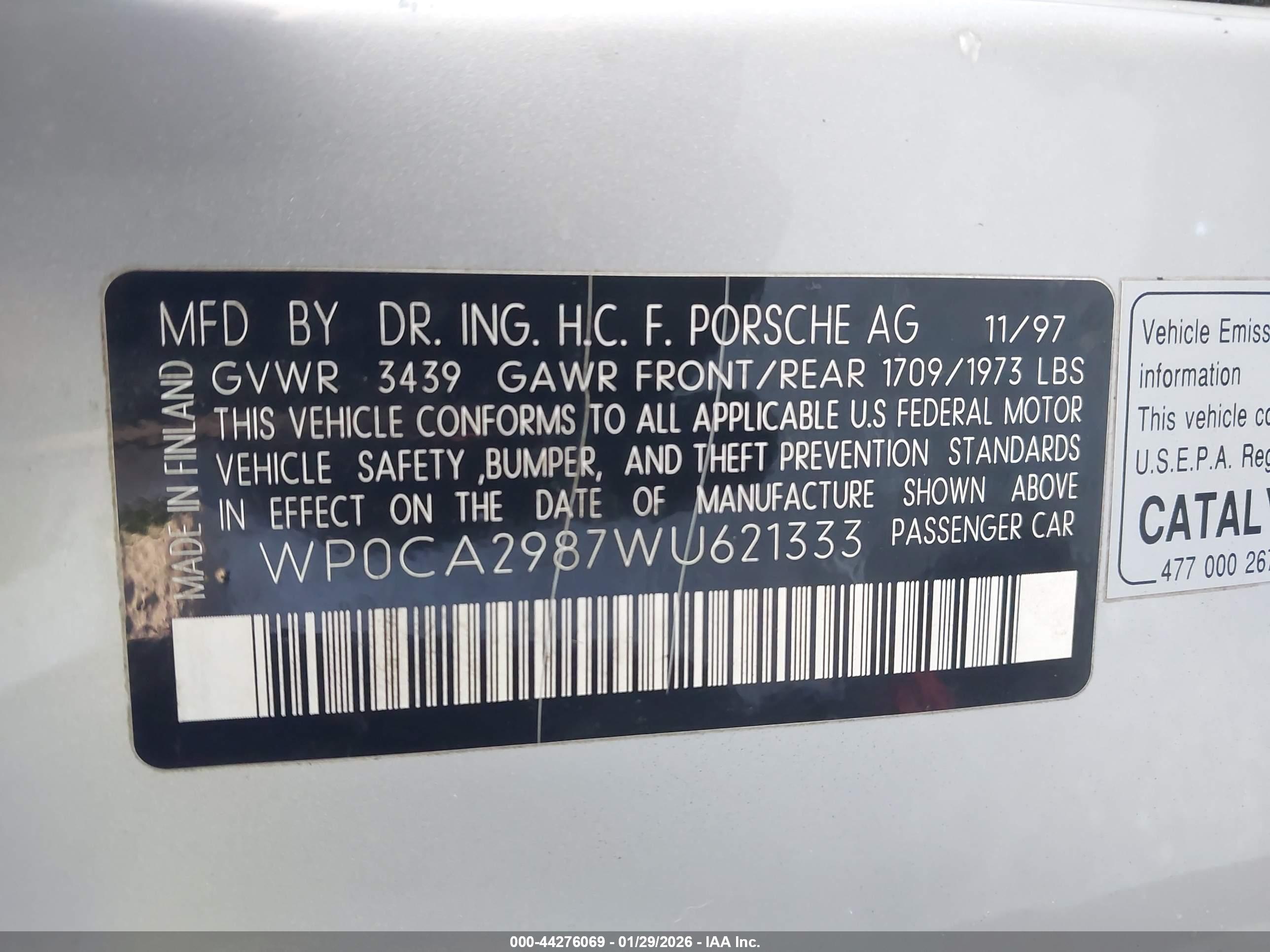 PORSCHE BOXSTER image 9