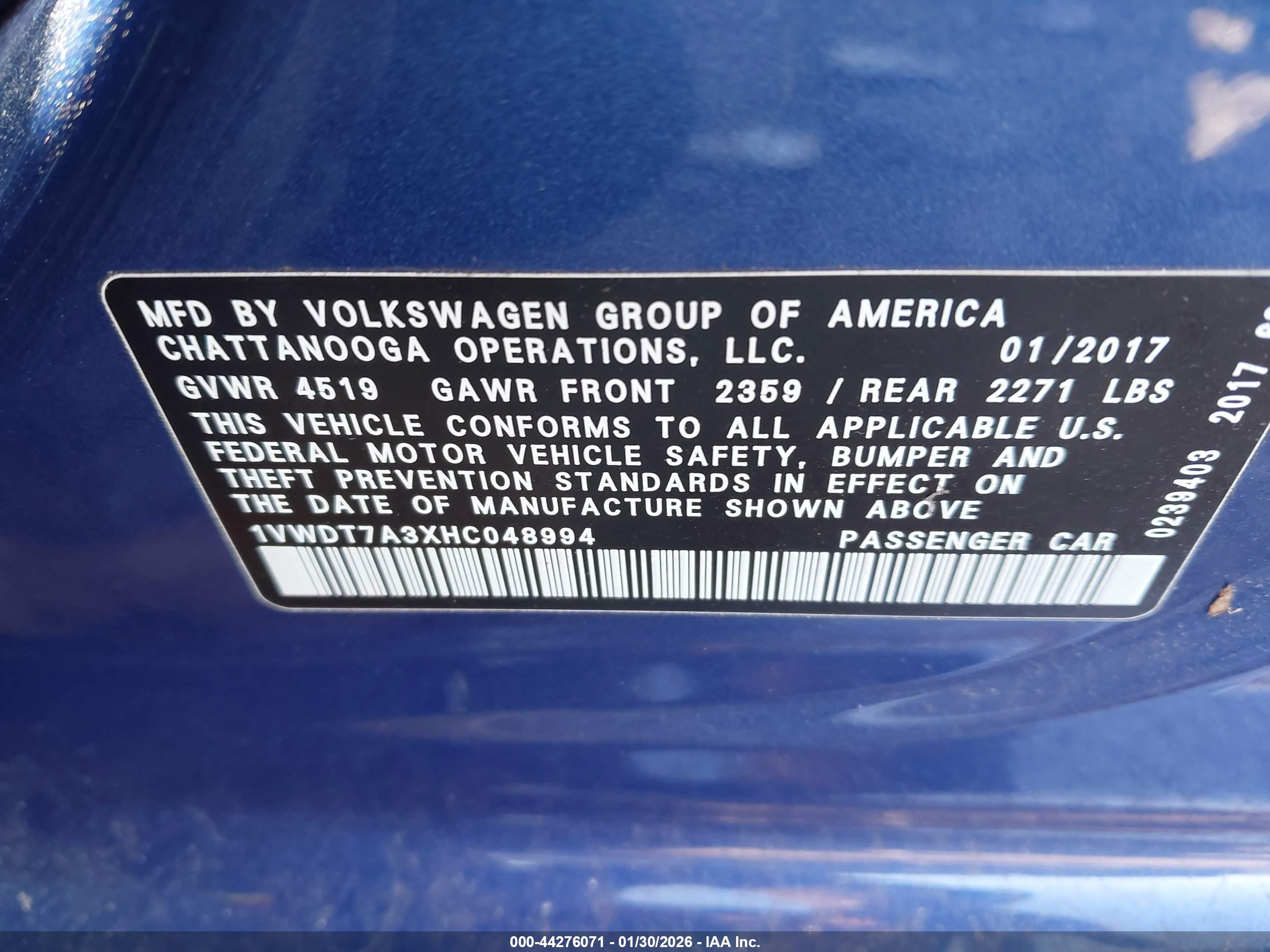 VOLKSWAGEN PASSAT image 9