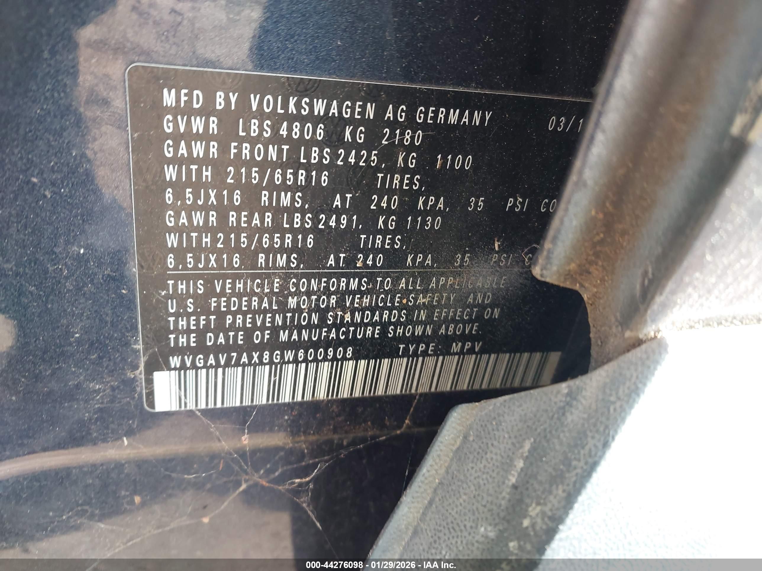 VOLKSWAGEN TIGUAN image 9