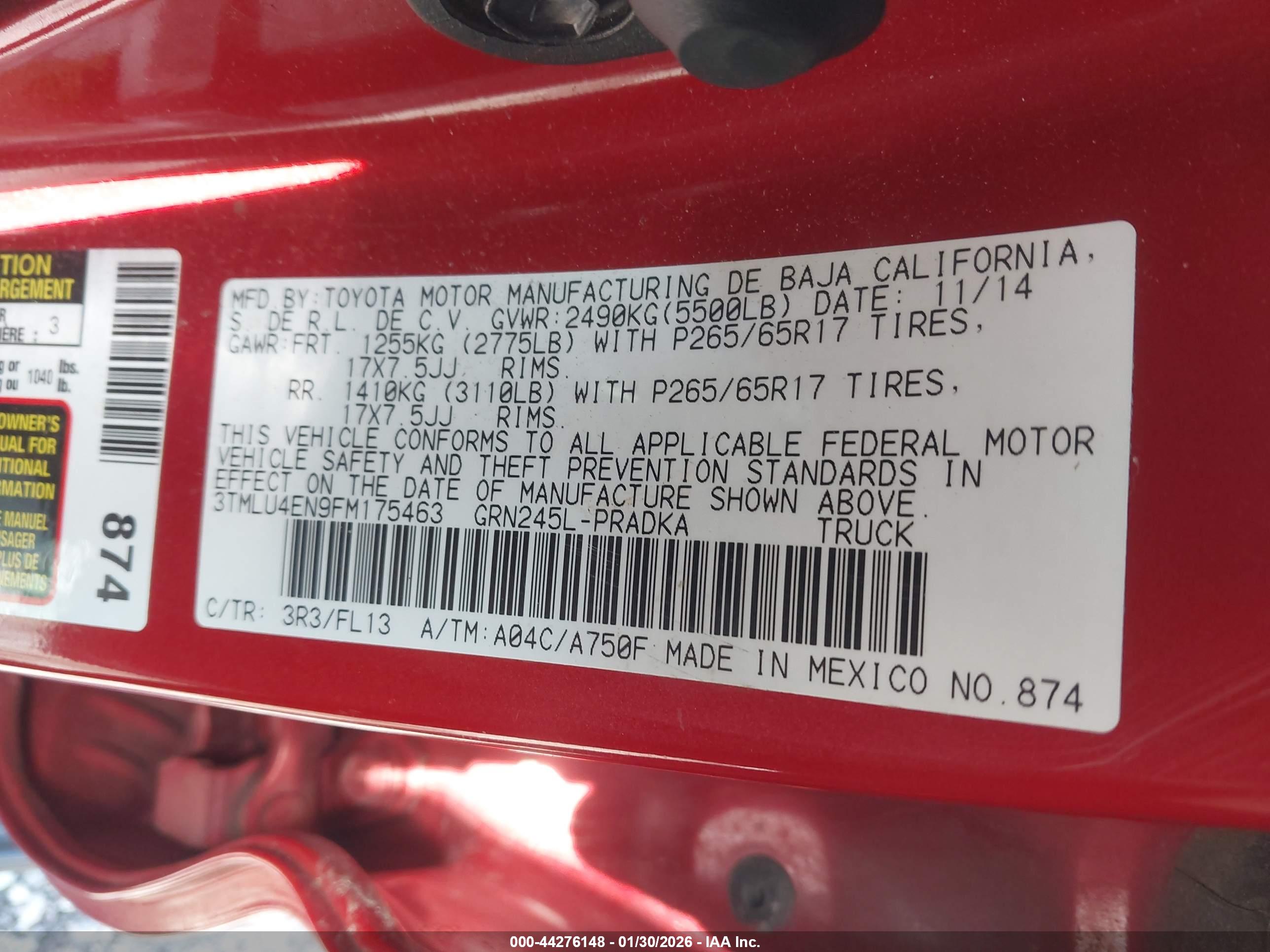 TOYOTA TACOMA image 9