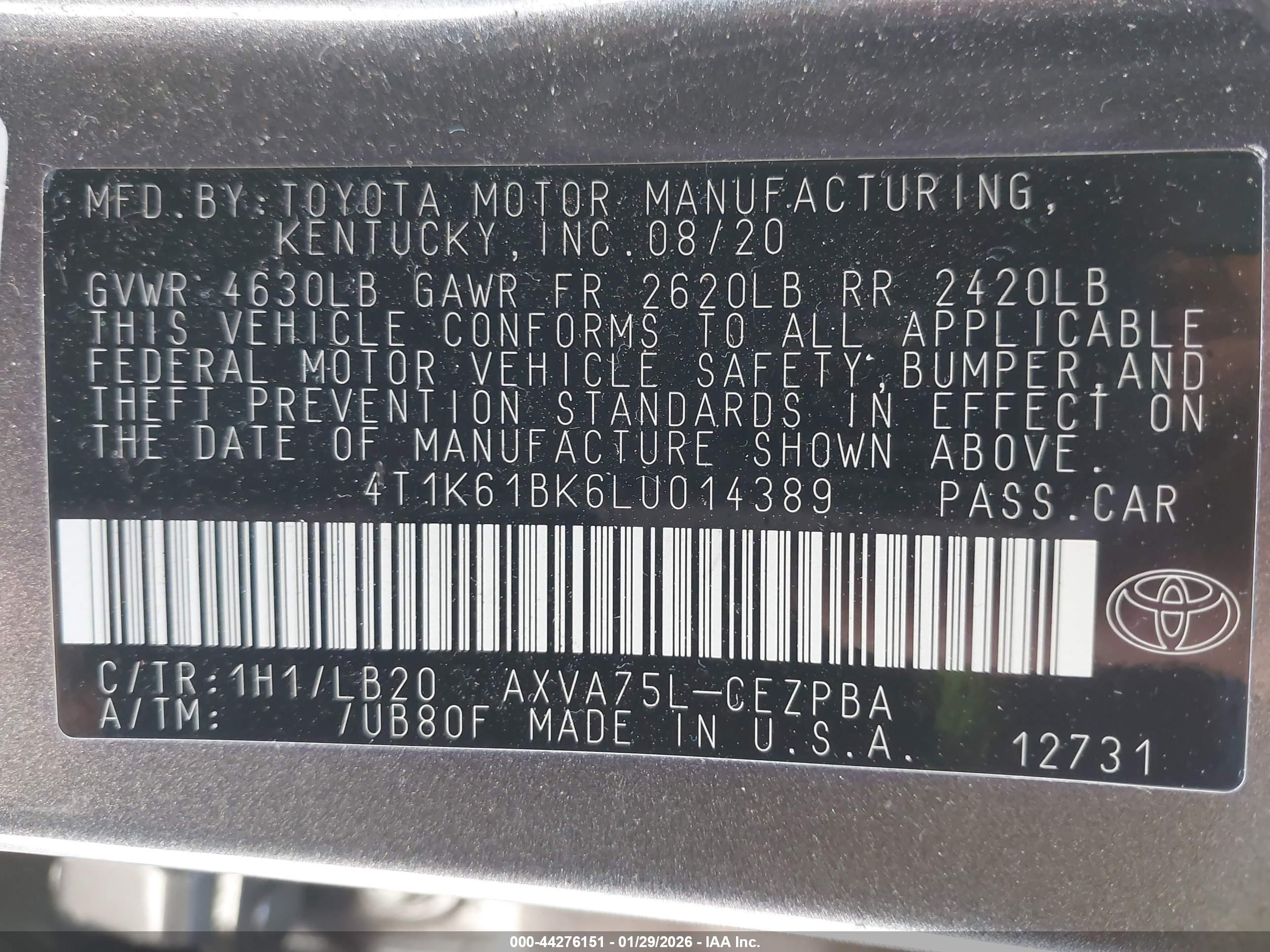 TOYOTA CAMRY image 9
