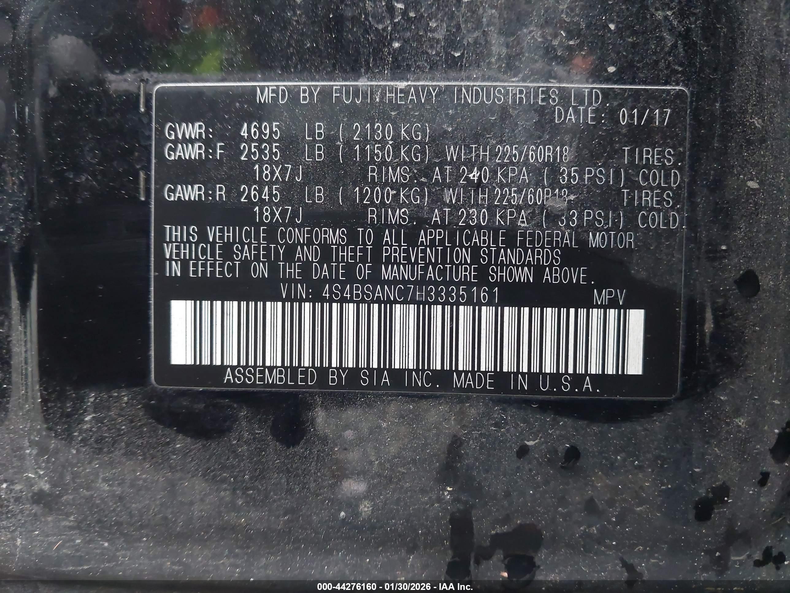 SUBARU OUTBACK image 9