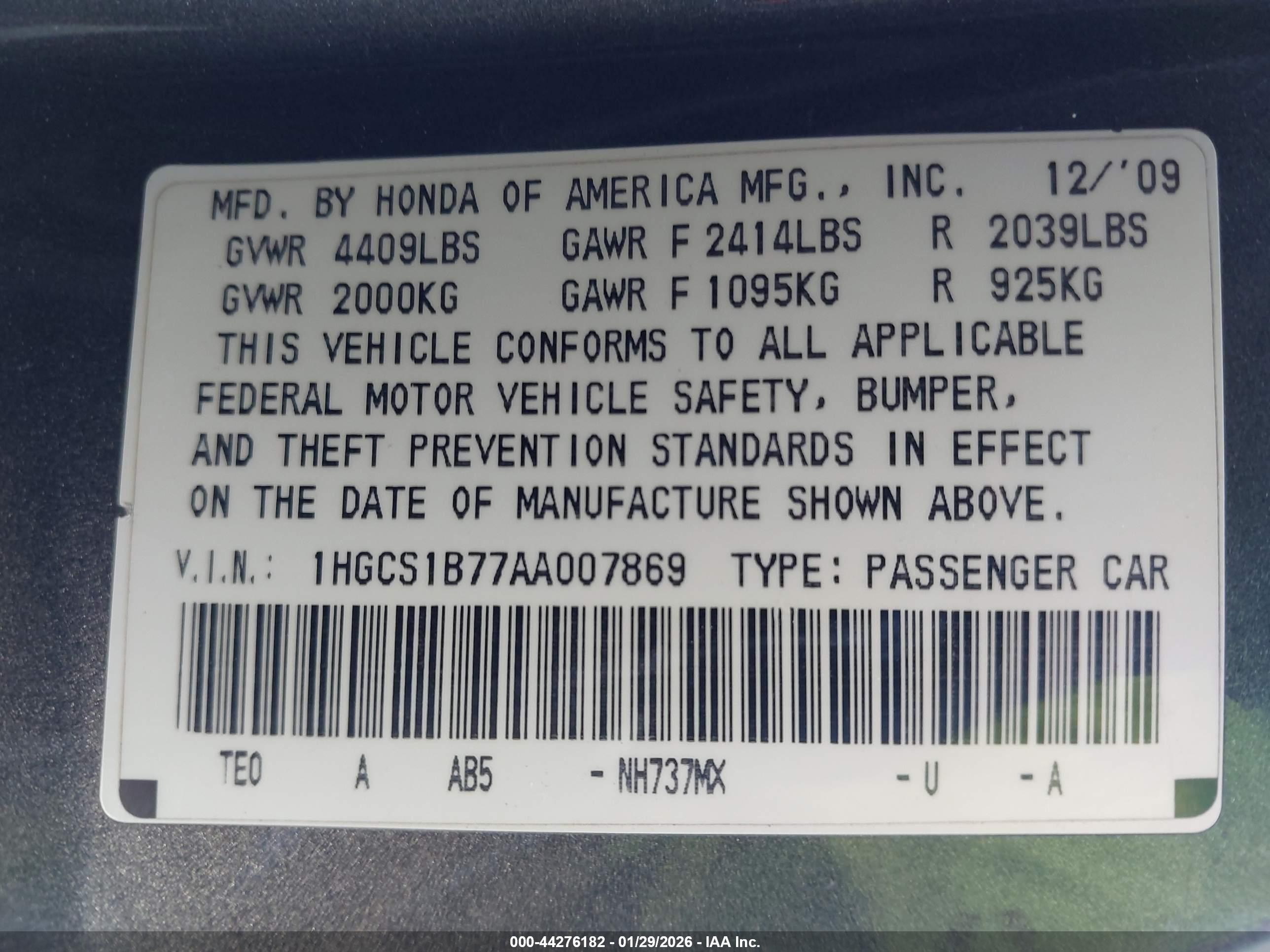 HONDA ACCORD image 9