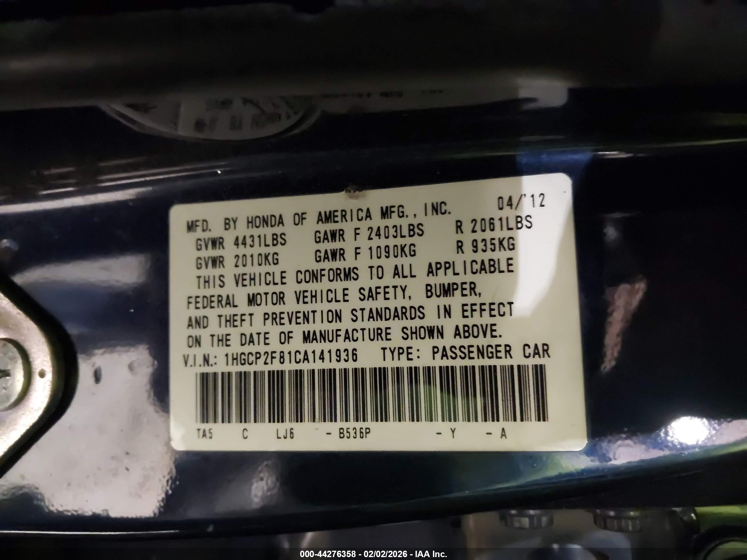 HONDA ACCORD image 9