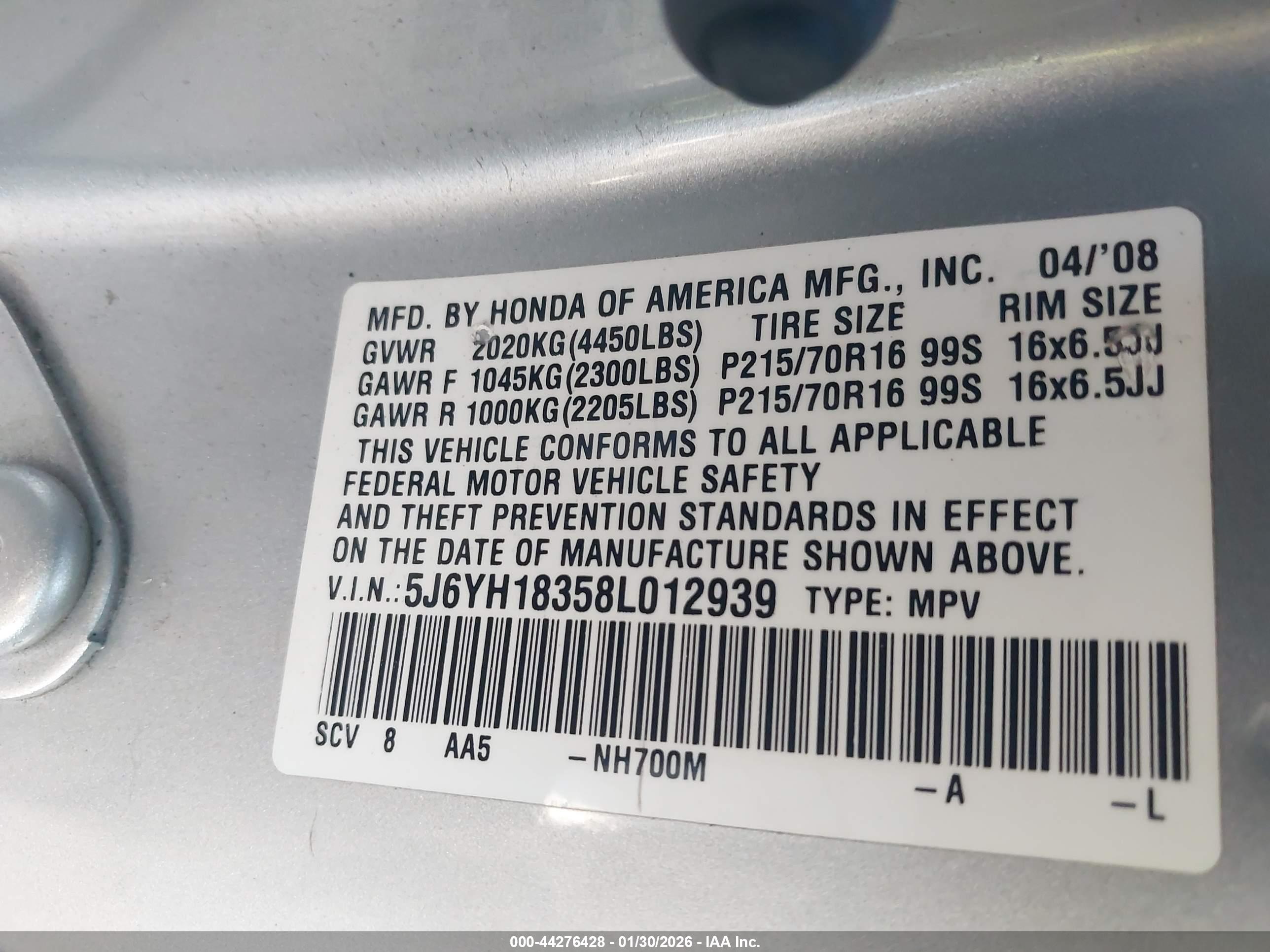 HONDA ELEMENT image 9
