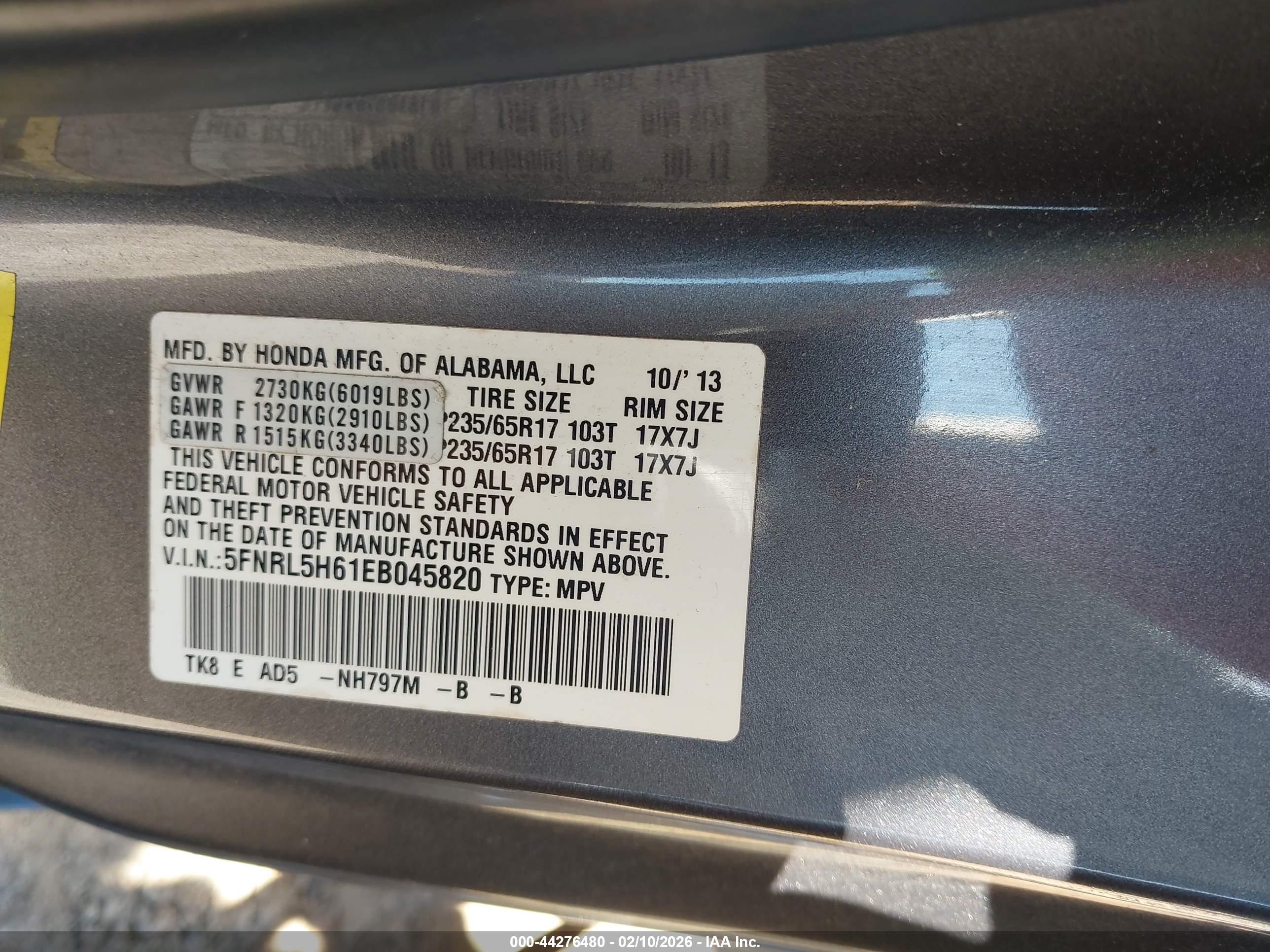 HONDA ODYSSEY image 9