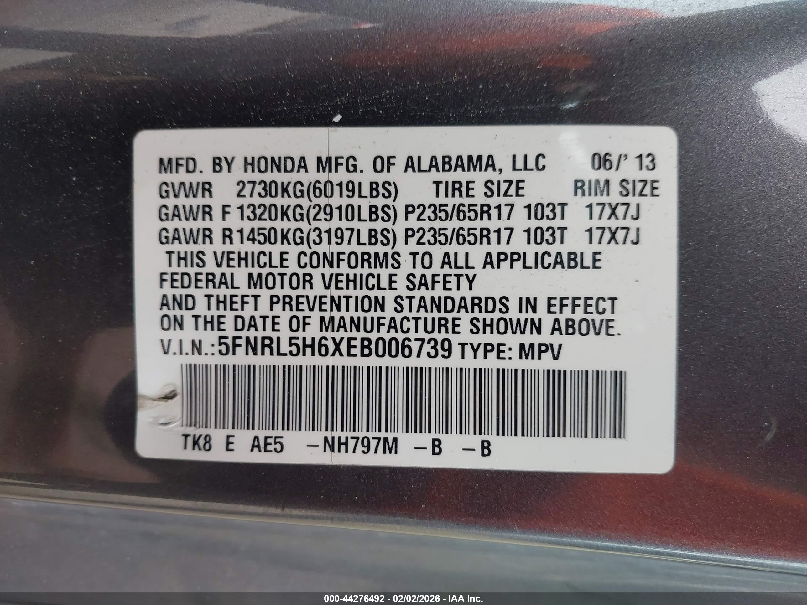 HONDA ODYSSEY image 9