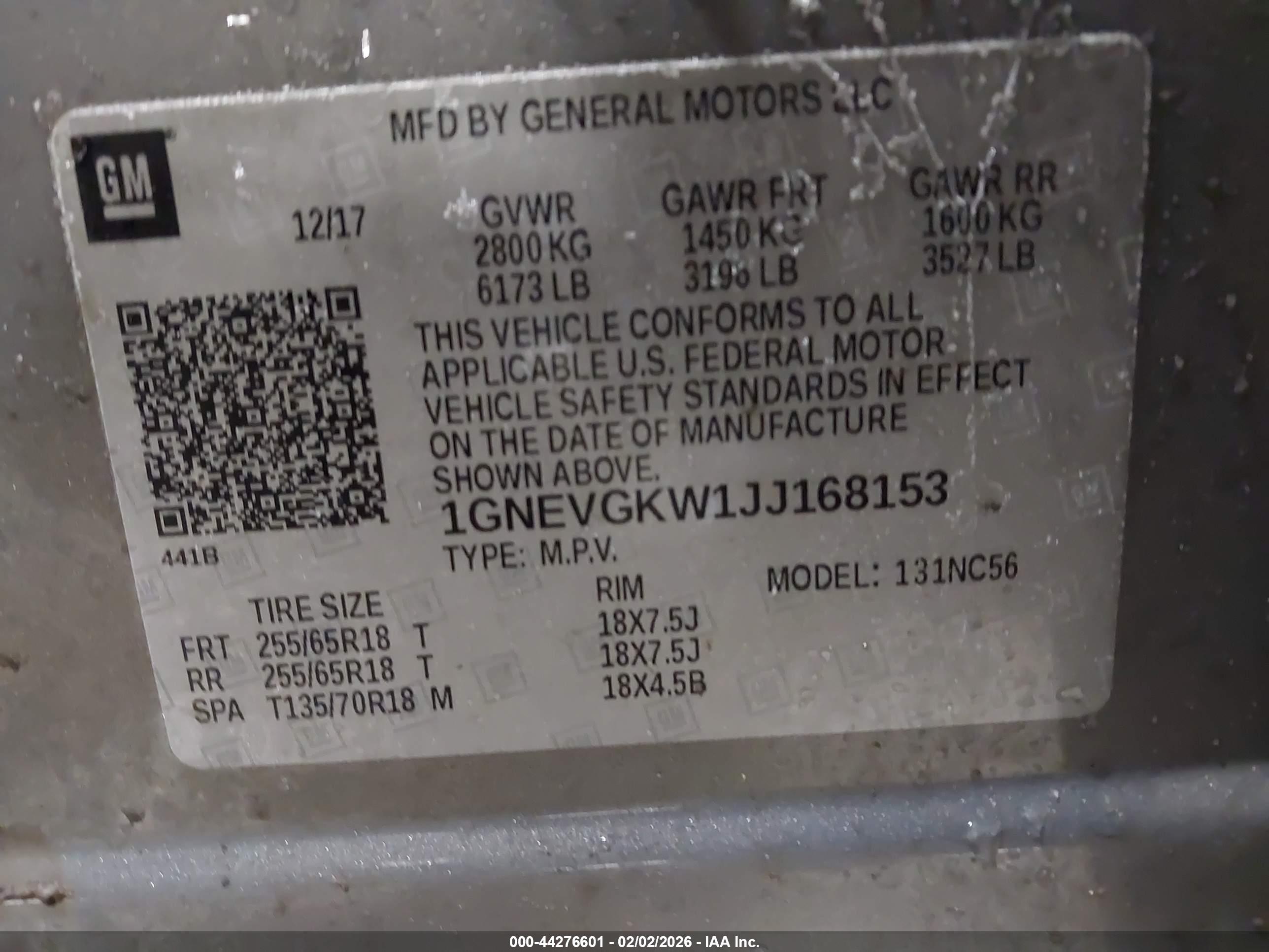 CHEVROLET TRAVERSE image 9