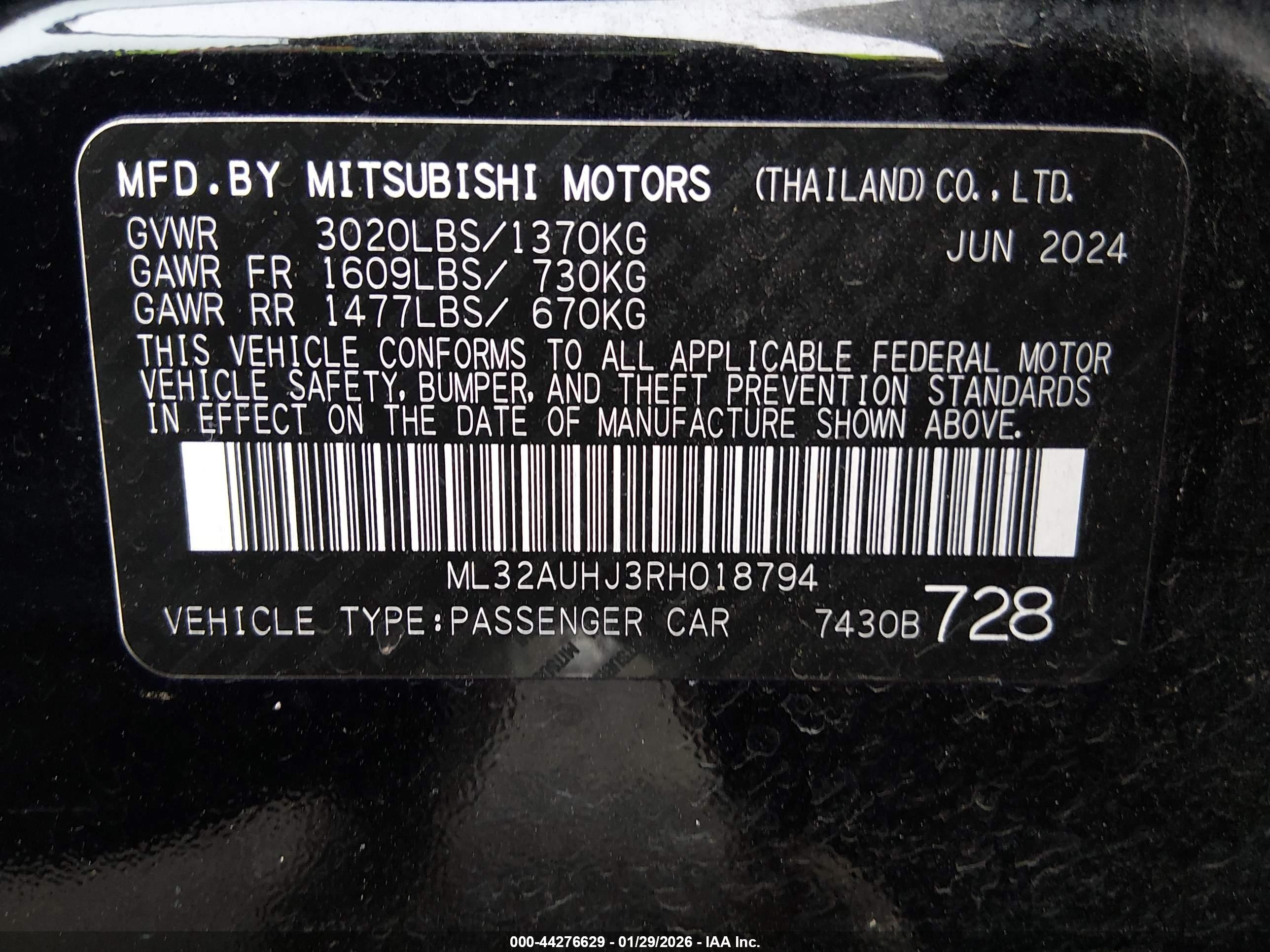 MITSUBISHI MIRAGE image 9