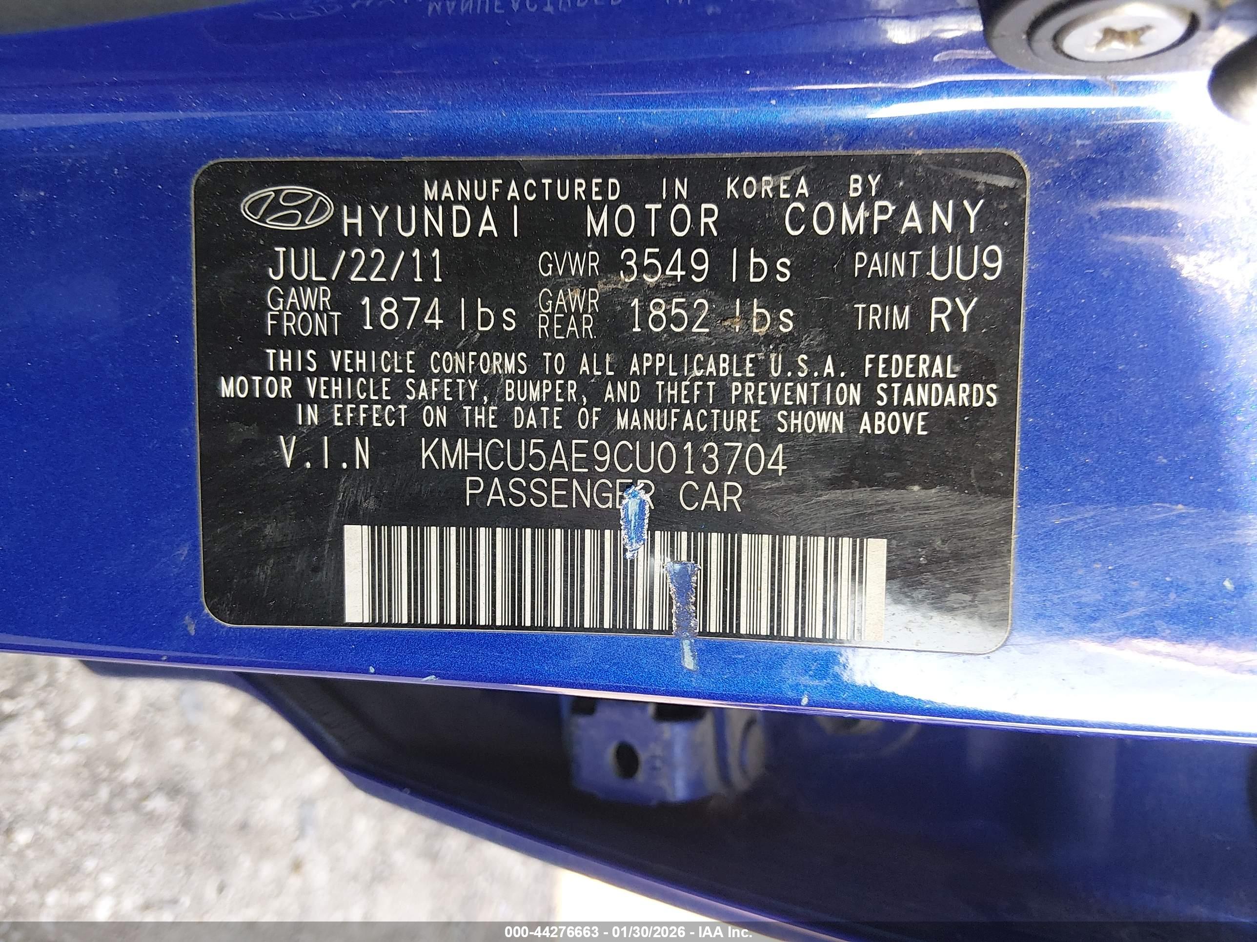 HYUNDAI ACCENT image 9