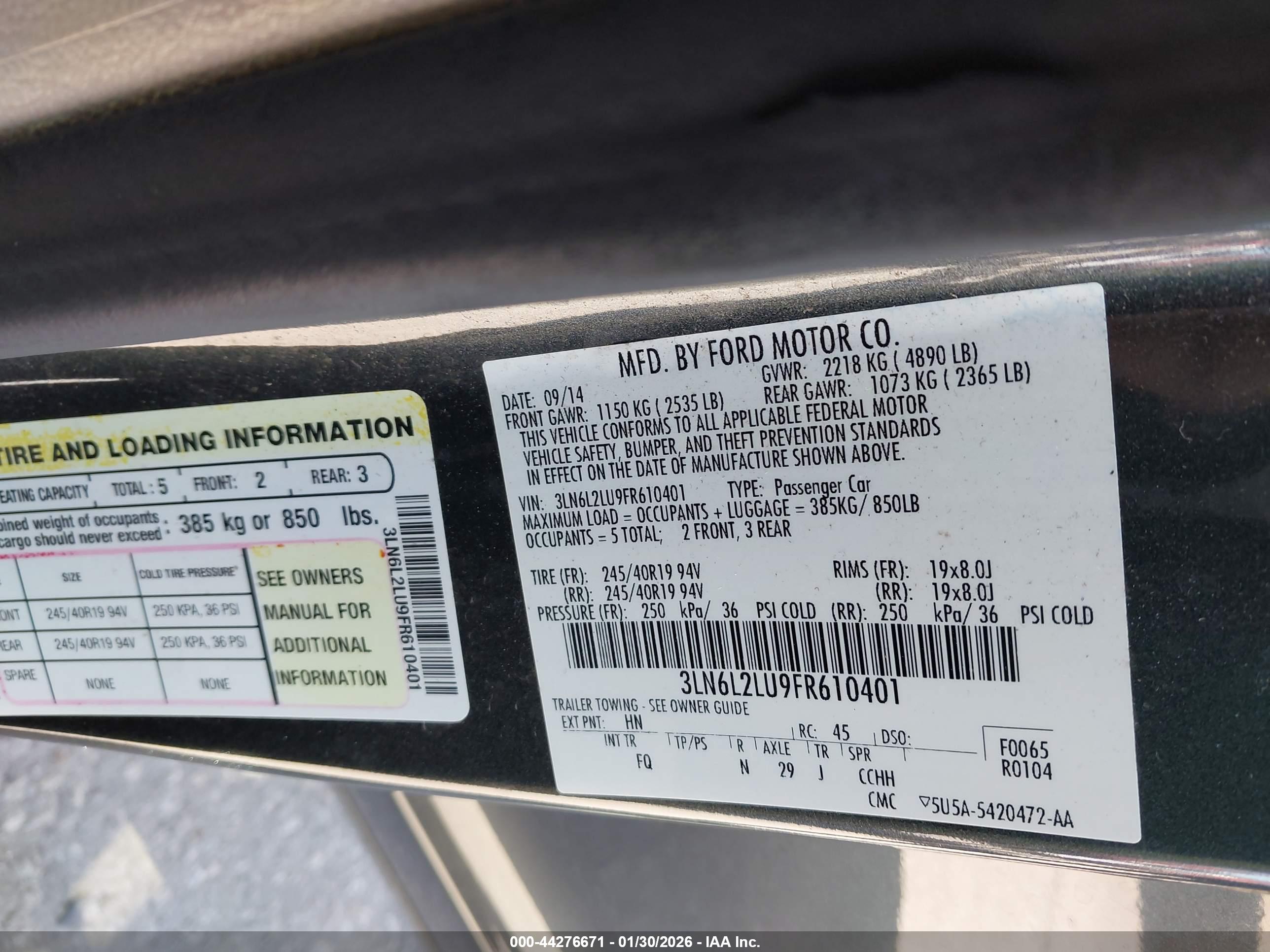 LINCOLN MKZ image 9