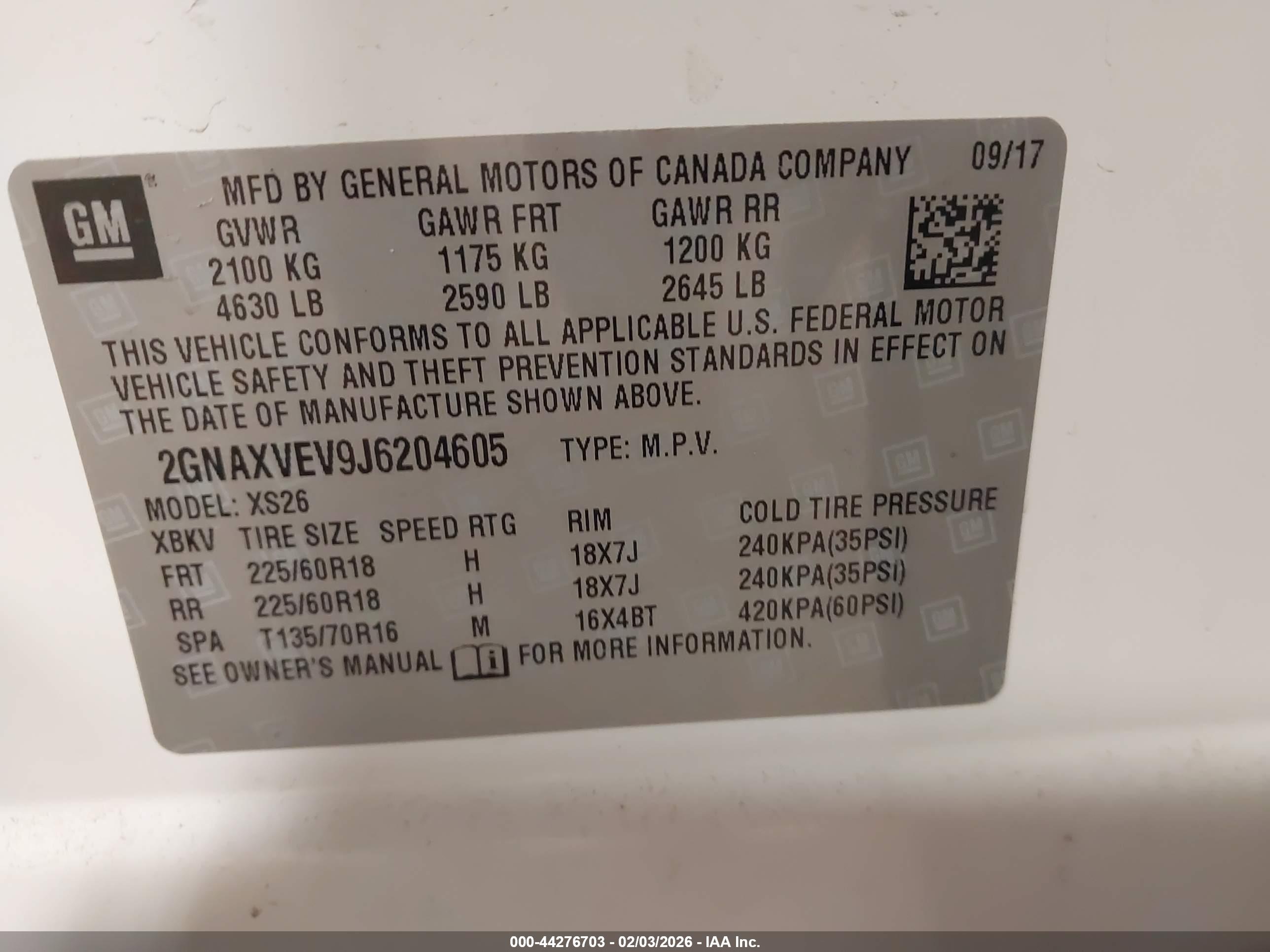 CHEVROLET EQUINOX image 9