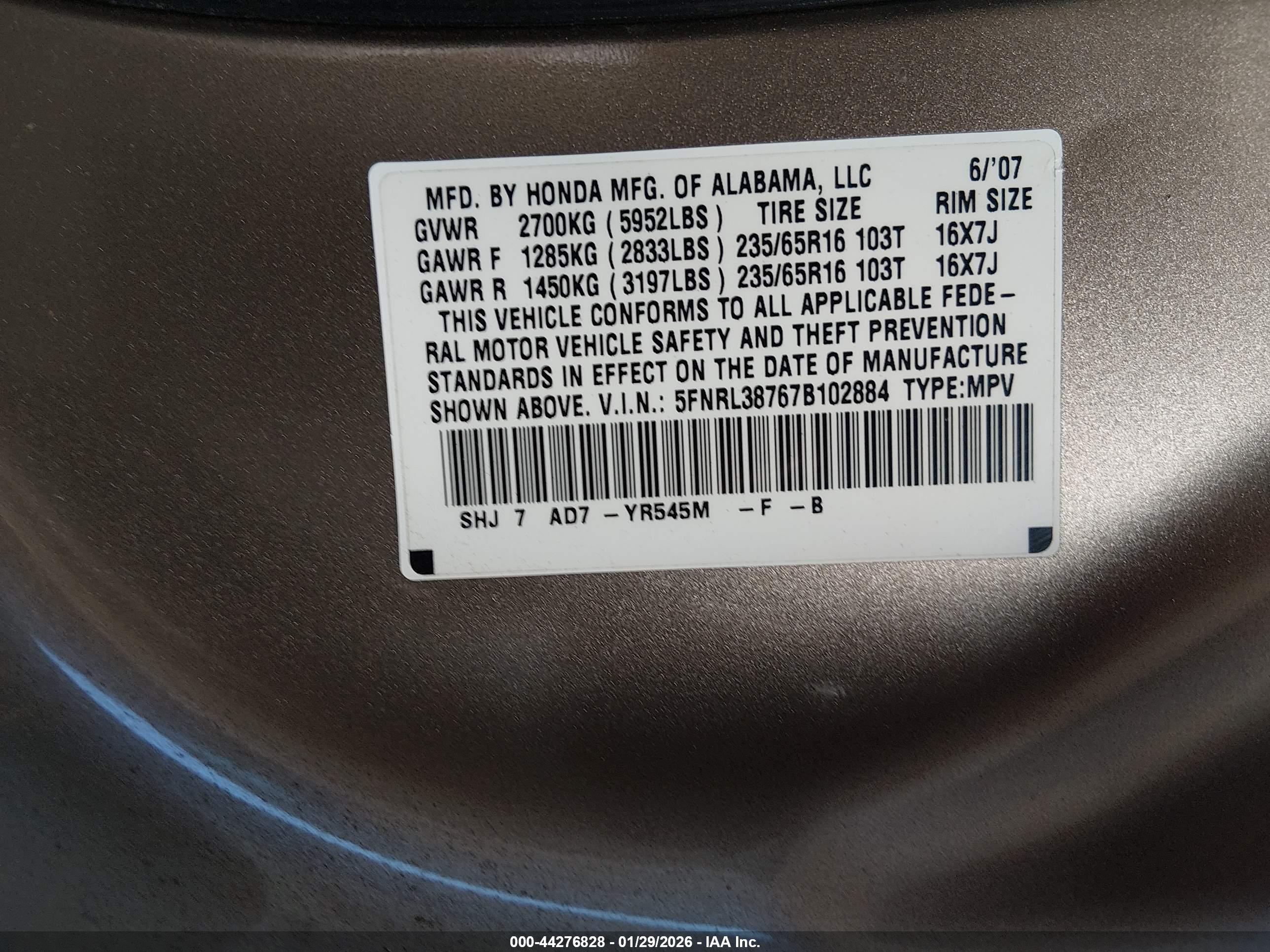 HONDA ODYSSEY image 9