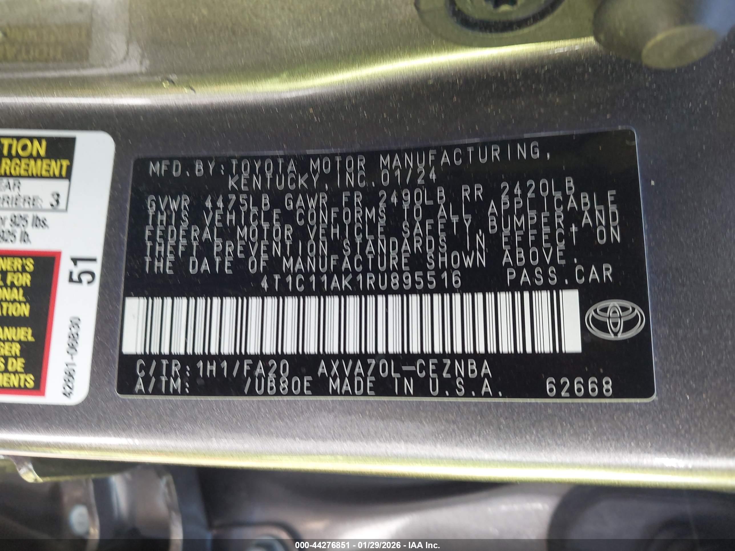 TOYOTA CAMRY image 9