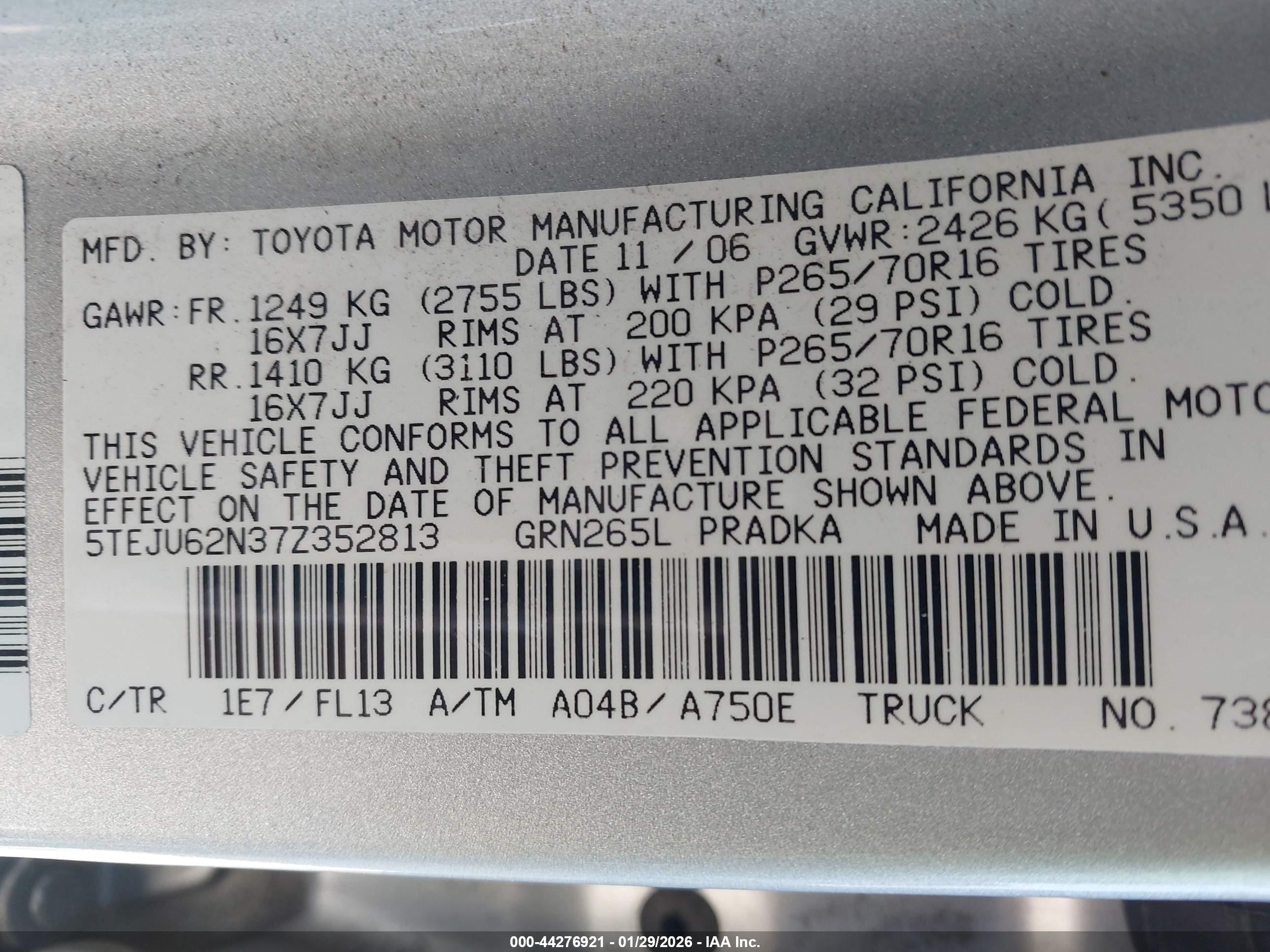 TOYOTA TACOMA image 9