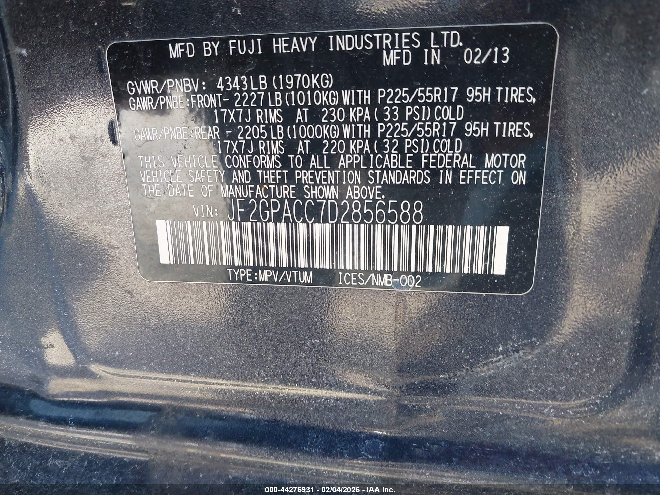 SUBARU XV image 9