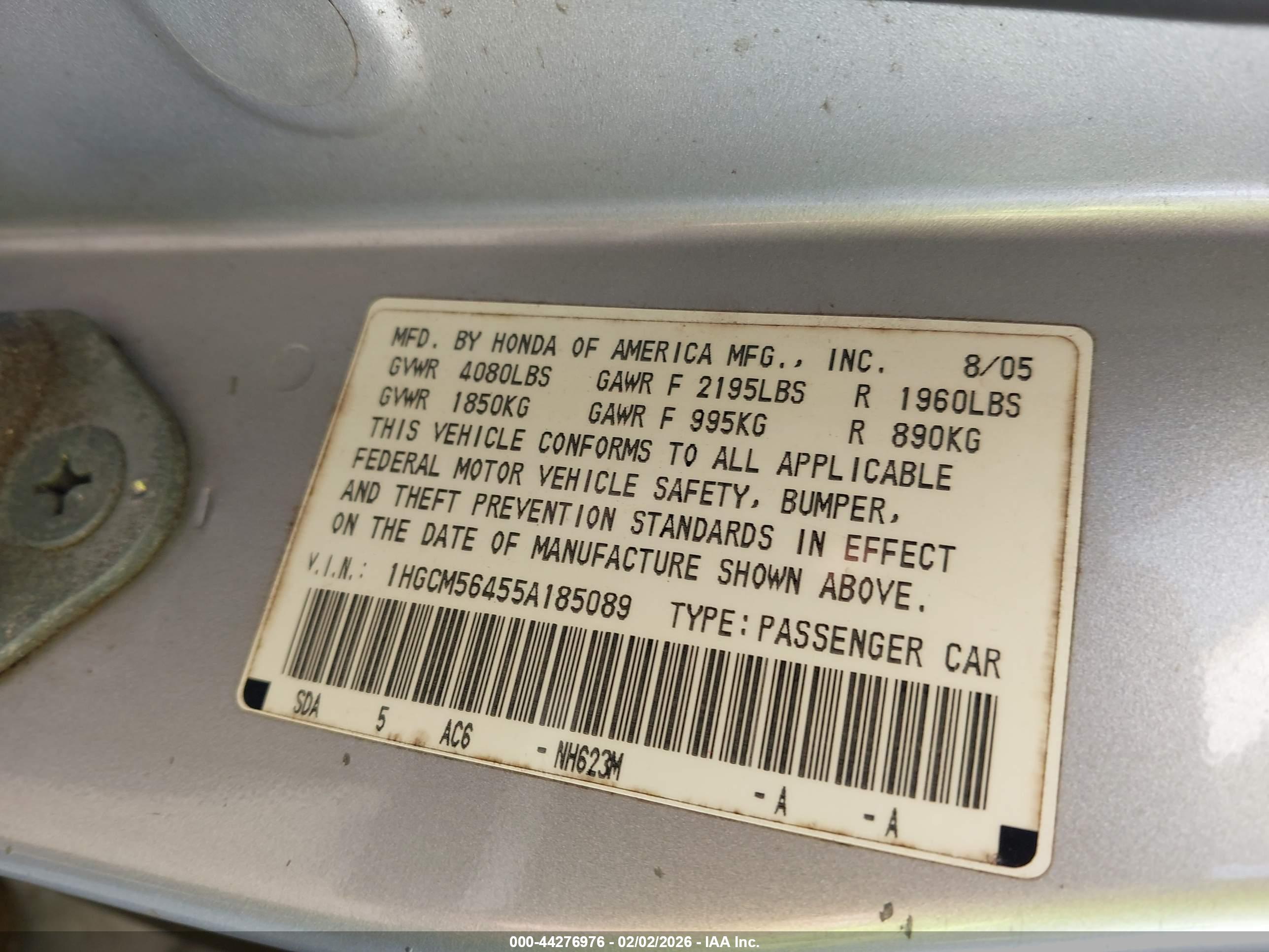 HONDA ACCORD image 9