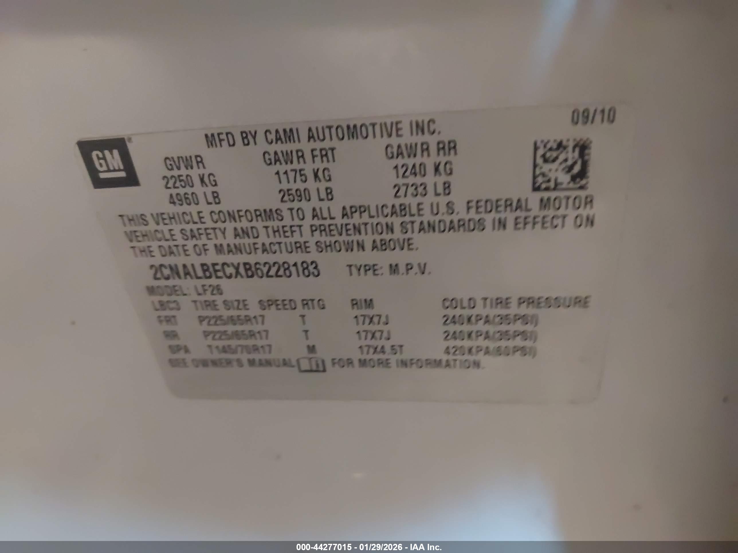 CHEVROLET EQUINOX image 9